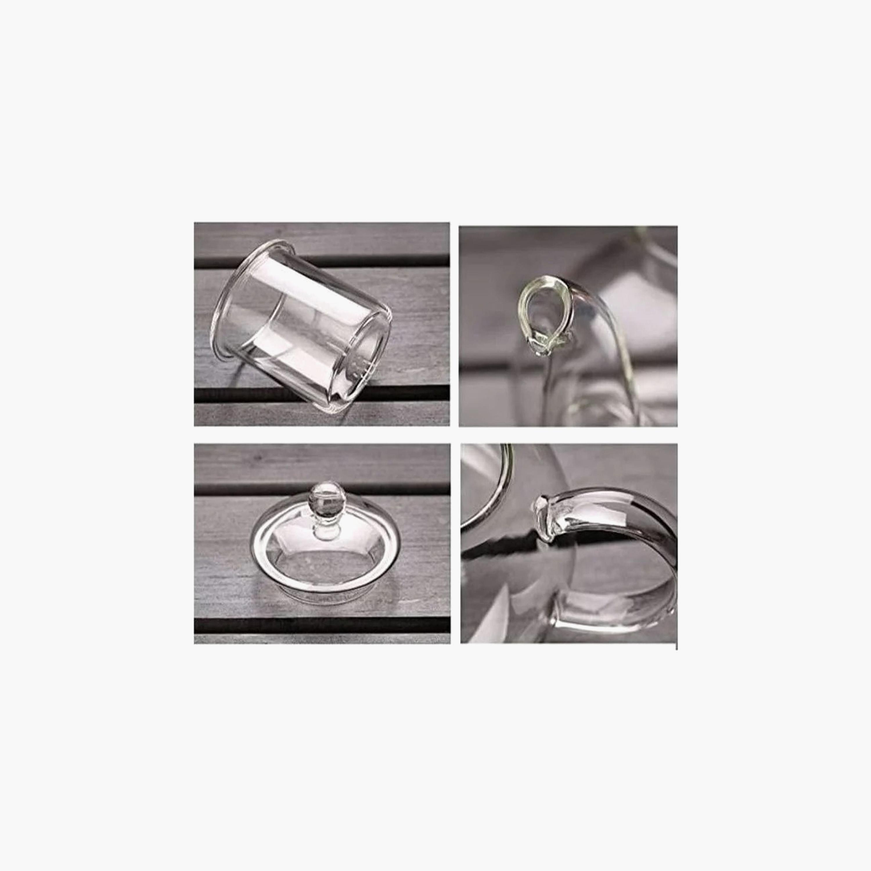 Borosilicate Glass 4-Piece  Teapot with Burner and Printed Glass Set-household-dining-teaandcoffee-teaandcoffeesets-image-3
