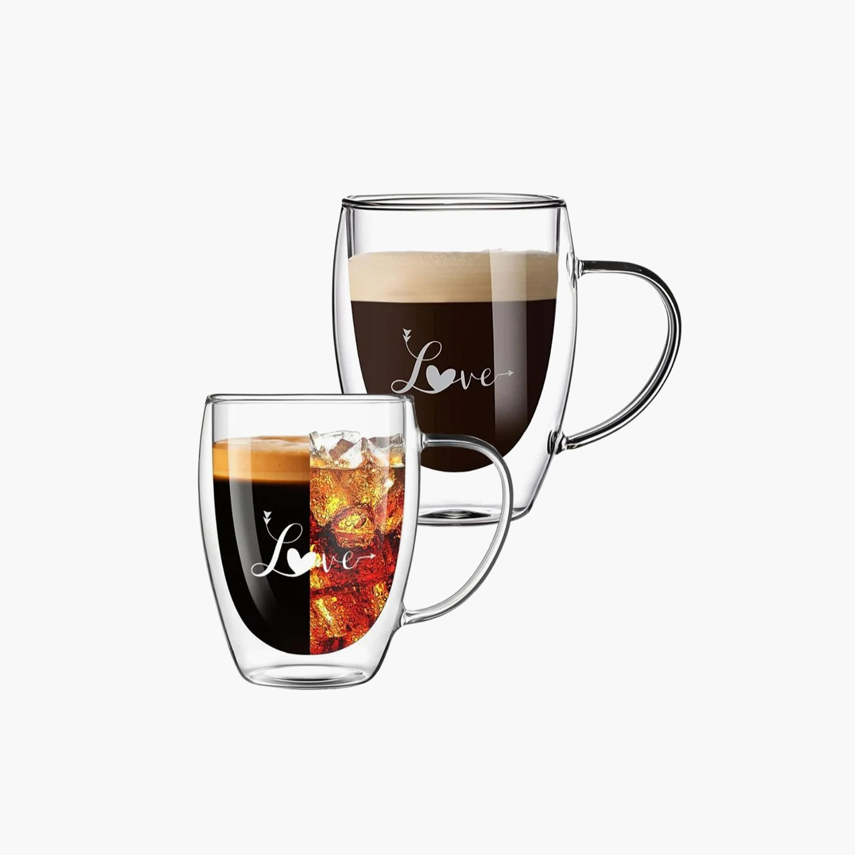 طقم مج زجاج مزدوج الجدار بطبعات من البورسليكات قطعتين من 1تشيس - 350 مل-household-dining-teaandcoffee-mugsandcups-image-2