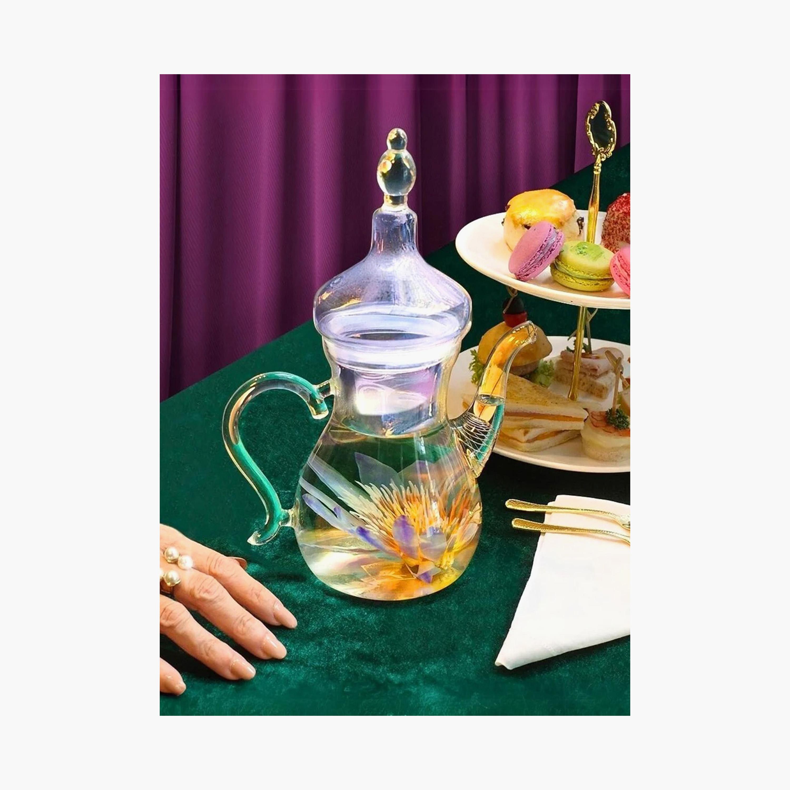 Borosilicate Glass Dallah Teapot - 1 L-household-dining-teaandcoffee-vacuumflaskscoffeeandteapots-image-3