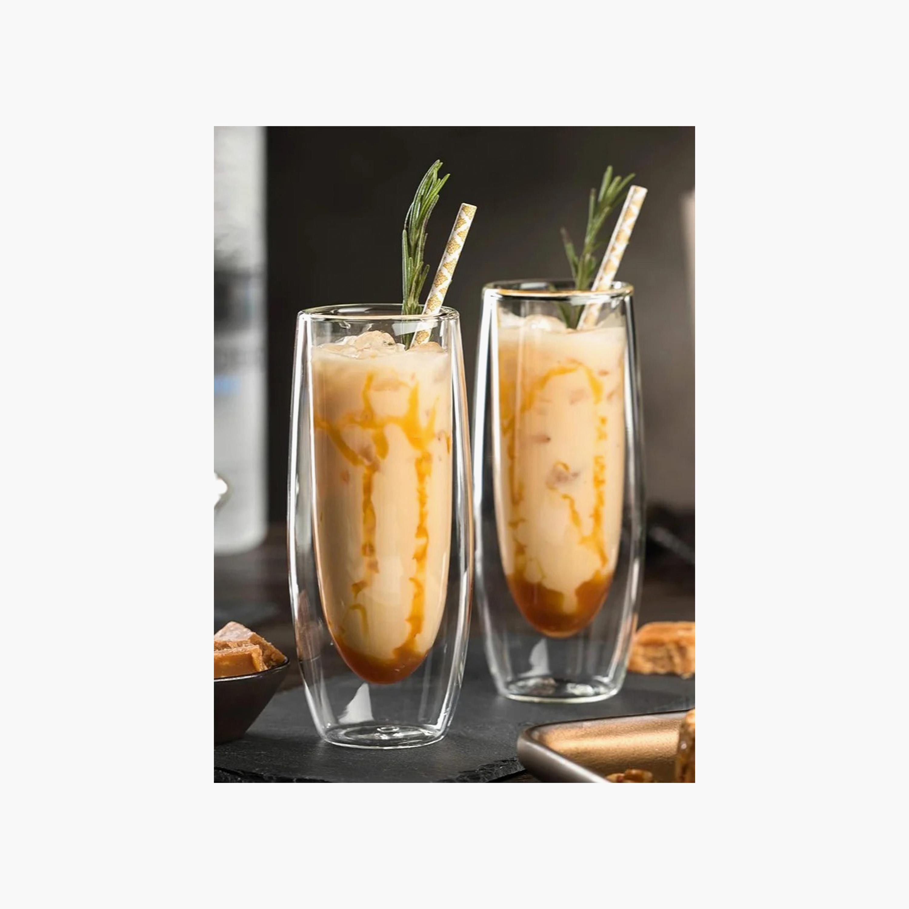 Double Wall 2-Piece  Flute Glass Set - 250 ml-household-dining-glassware-stemware-image-4