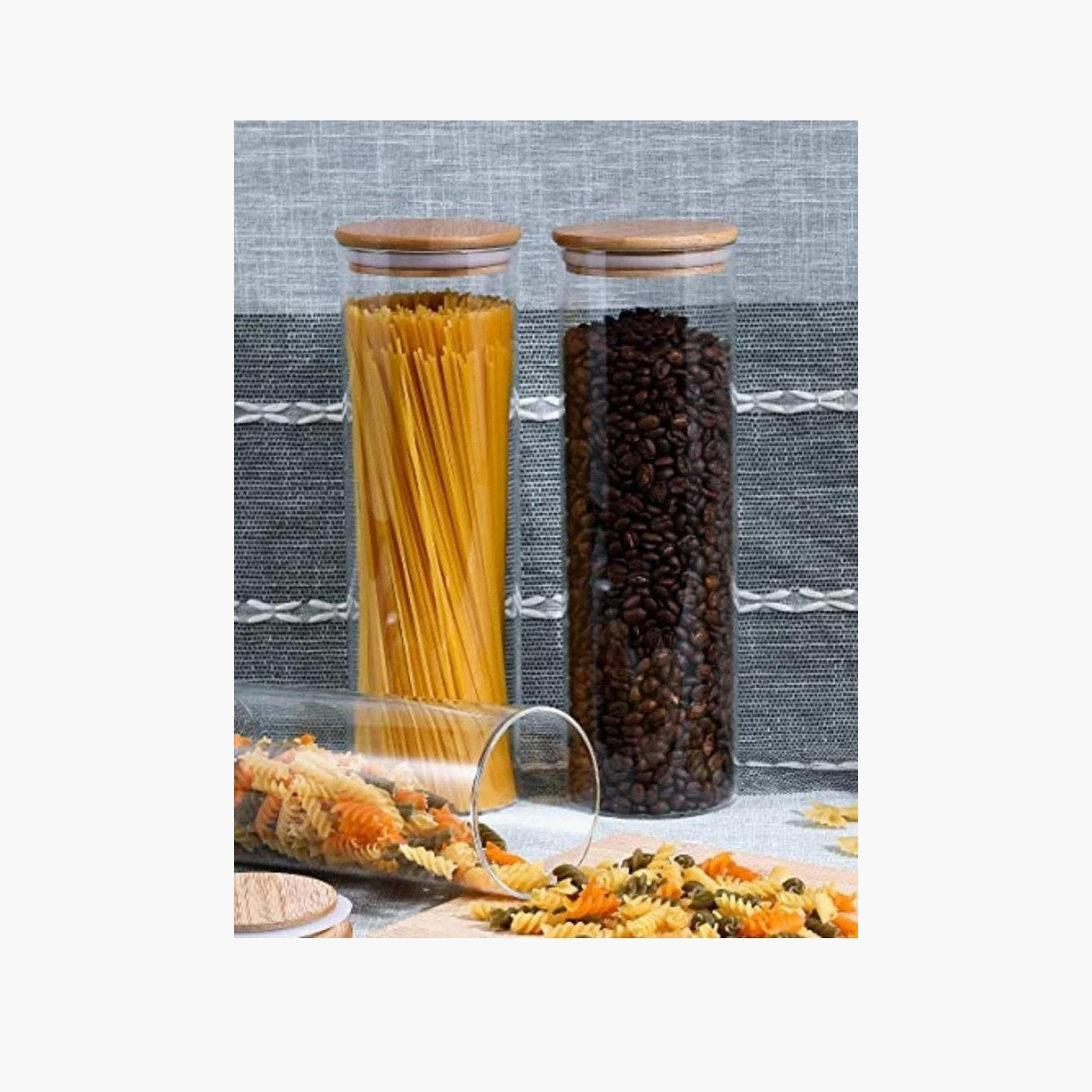 Borosilicate Glass 4-Piece  Food Storage Jar Set - 2.2 L-household-kitchen-foodstorage-canistersandjars-image-1