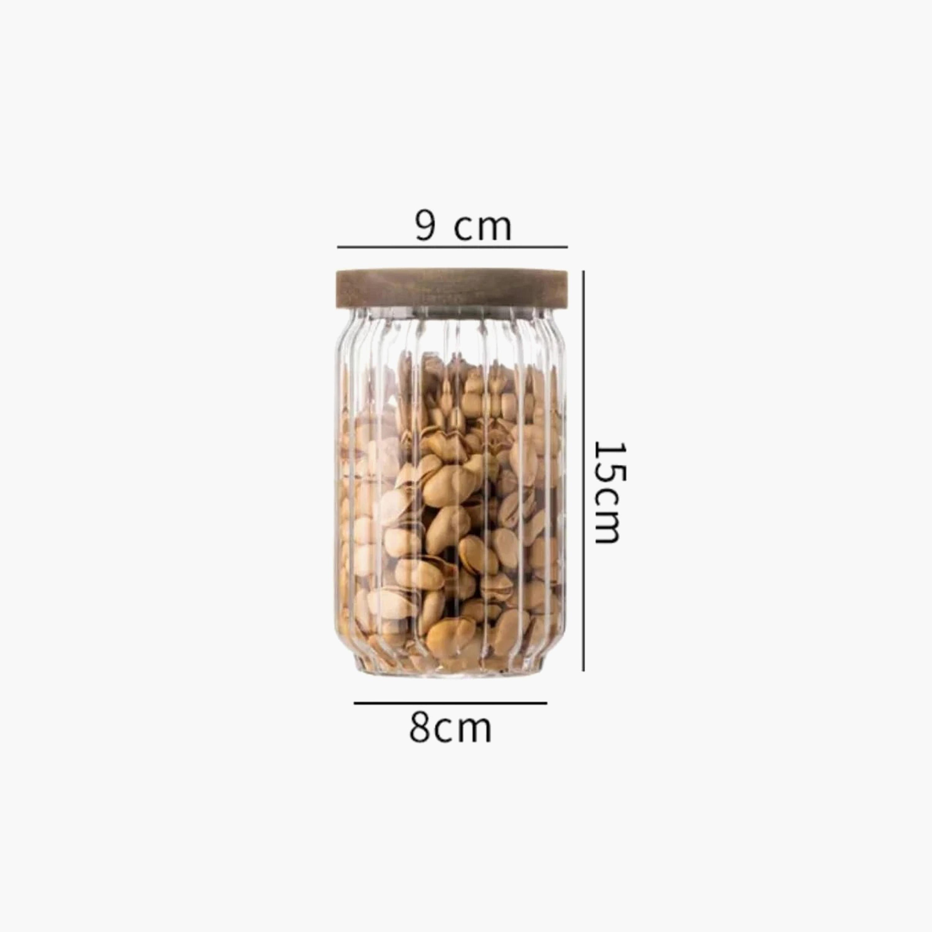 طقم جرات تخزين زجاج بورسليكات 3 قطع من ون تشيس - 700 مل-household-kitchen-foodstorage-canistersandjars-image-4
