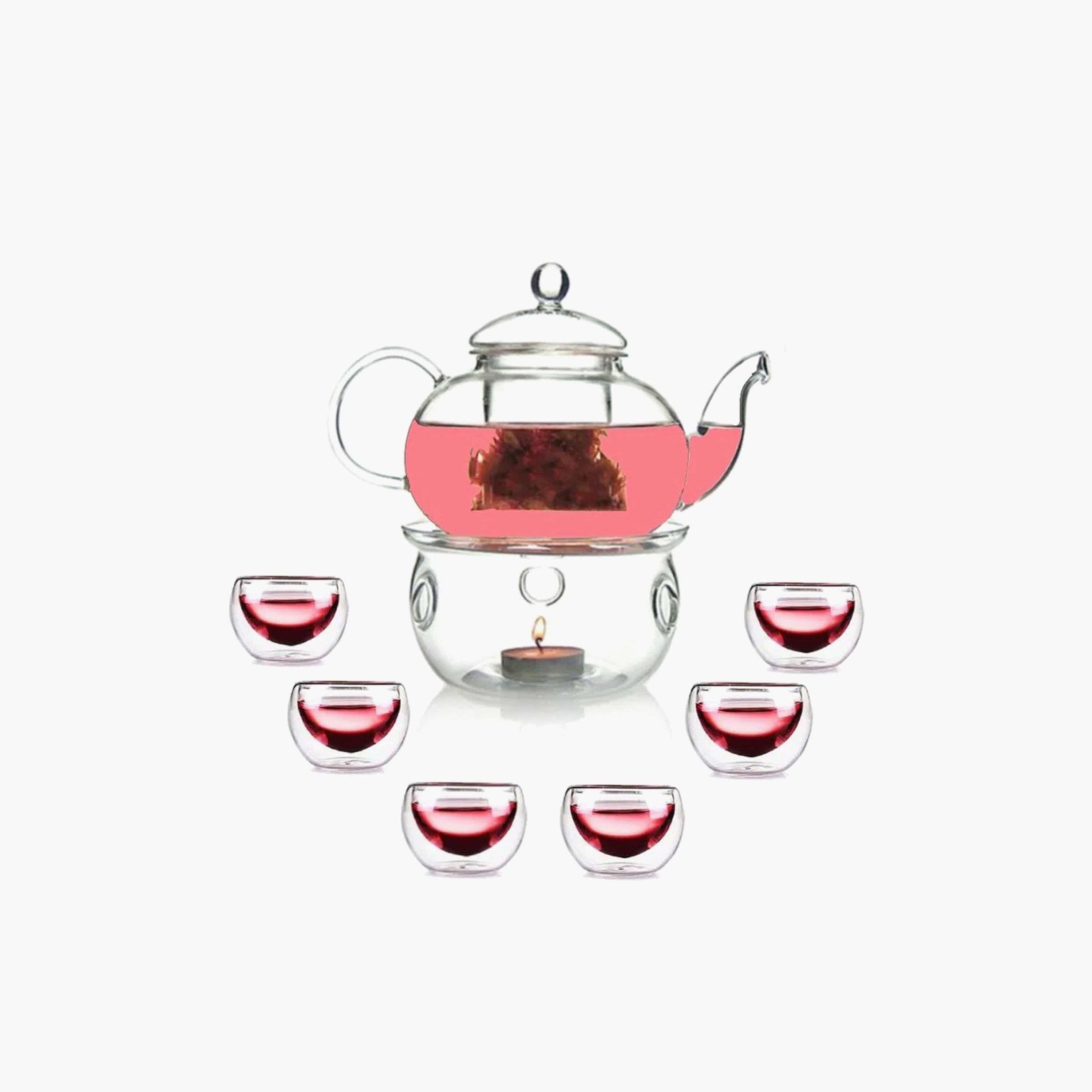 طقم إبريق وشاي مع سخان و8 أكواب من 1تشيس-household-dining-teaandcoffee-teaandcoffeesets-image-1