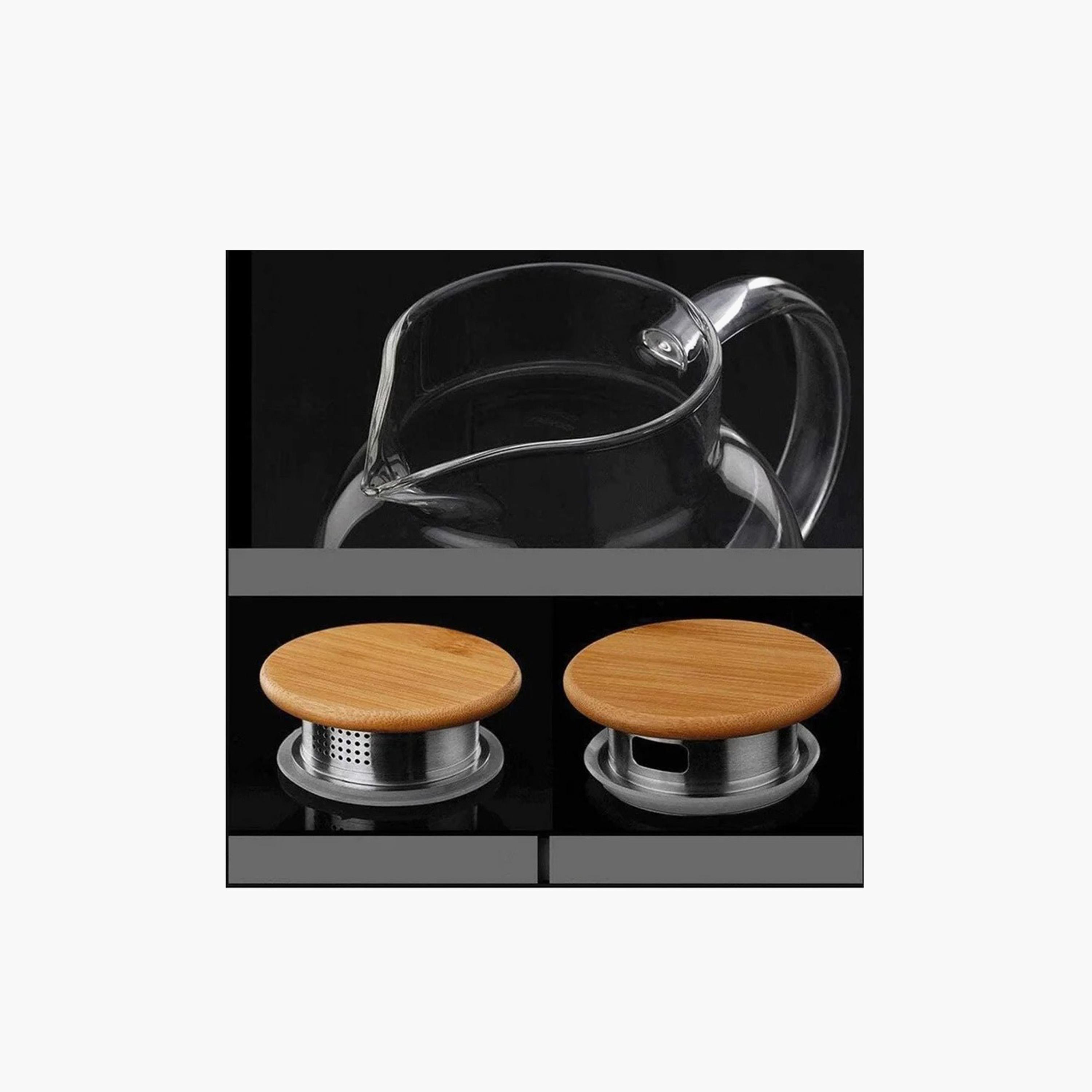 Borosilicate Glass Water Pitcher with Bamboo Lid - 1.8 L-household-dining-drinkserveware-jugsdecantersandcarafes-image-3