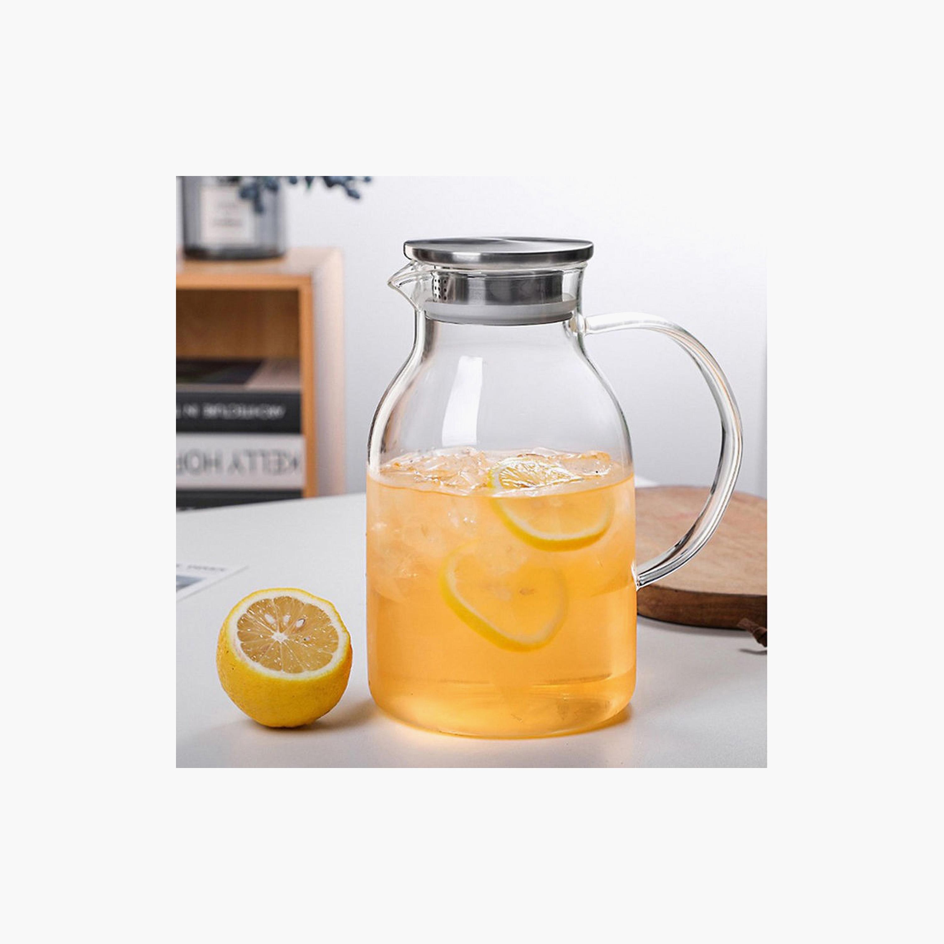 إبريق زجاج بوروسيليكات بغطاء ستانلس ستيل من 1 تشيس - 1800 مل-household-dining-drinkserveware-jugsdecantersandcarafes-image-1