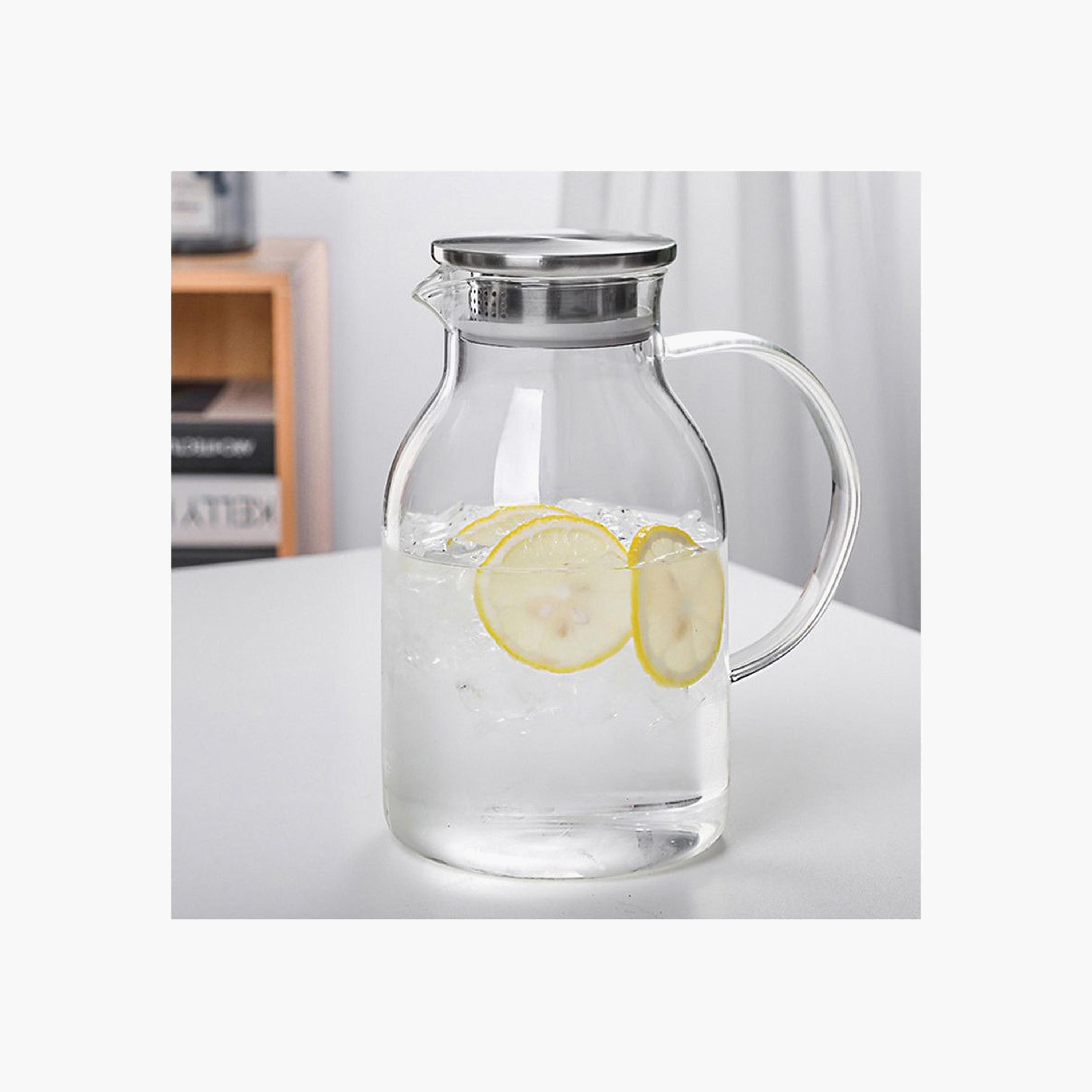 إبريق زجاج بوروسيليكات بغطاء ستانلس ستيل من 1 تشيس - 1800 مل-household-dining-drinkserveware-jugsdecantersandcarafes-image-2