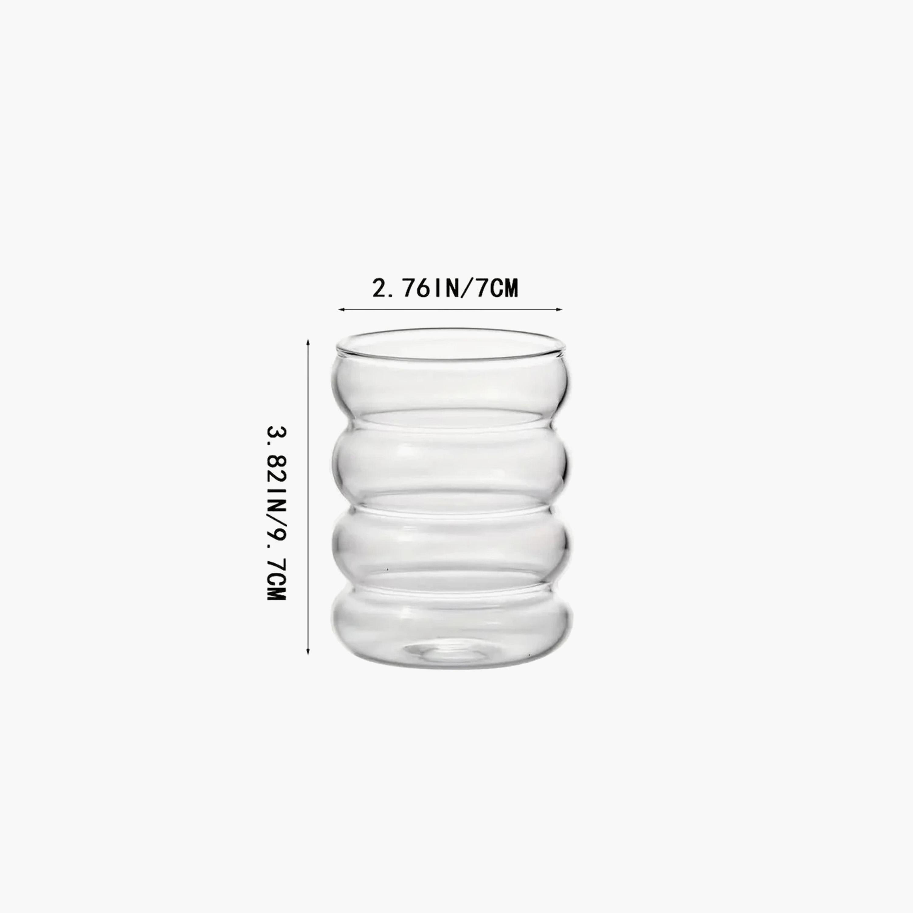 طقم أكواب زجاج مضلع مع قشّات 4 قطع من وان تشيس - 330 مل-household-dining-glassware-drinkingglasses-image-4