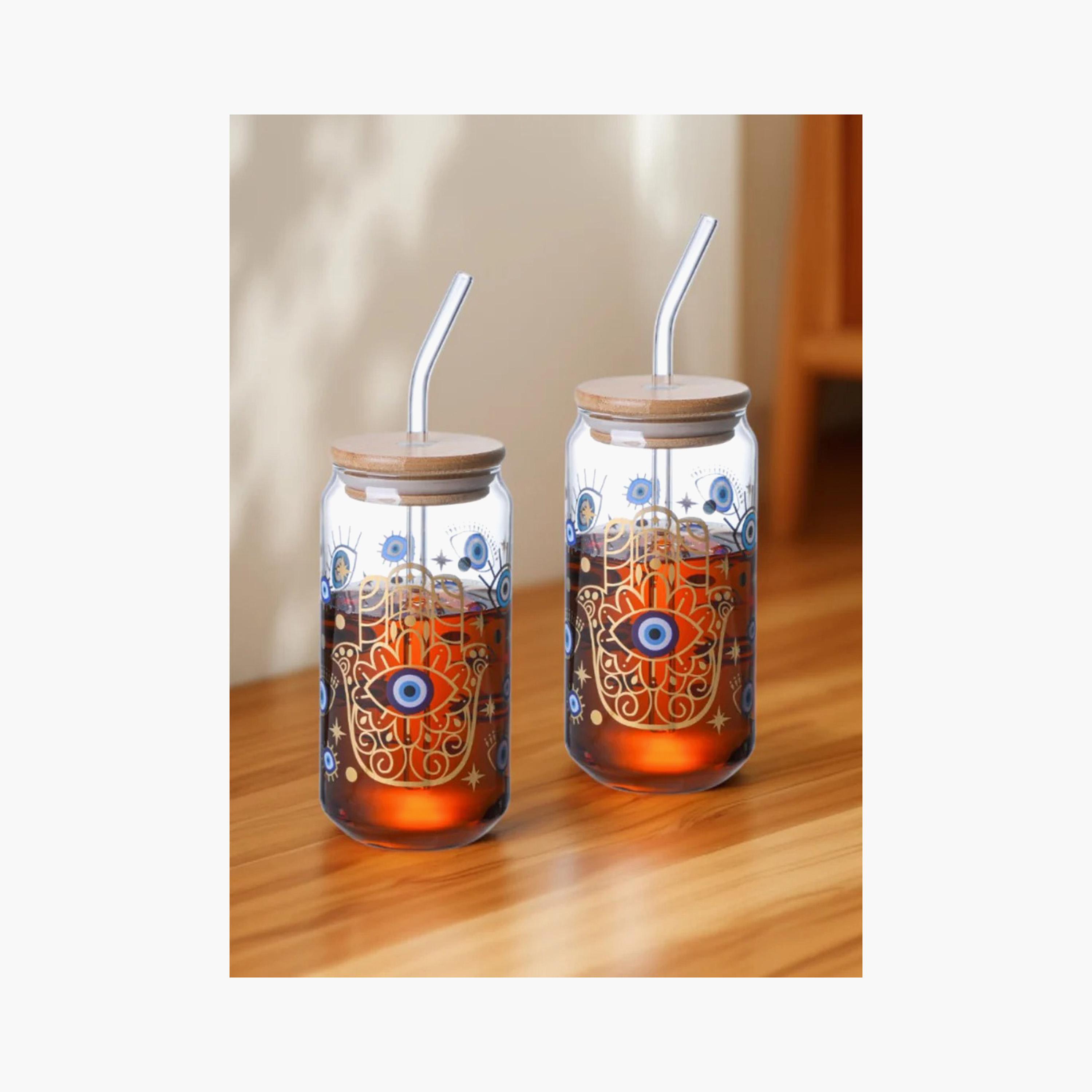 طقم أكواب بوروسيليكات بقشة وغطاء وطبعات قطعتين من 1 تشيس - 550 مل-household-dining-teaandcoffee-travelmugsandsippers-image-4