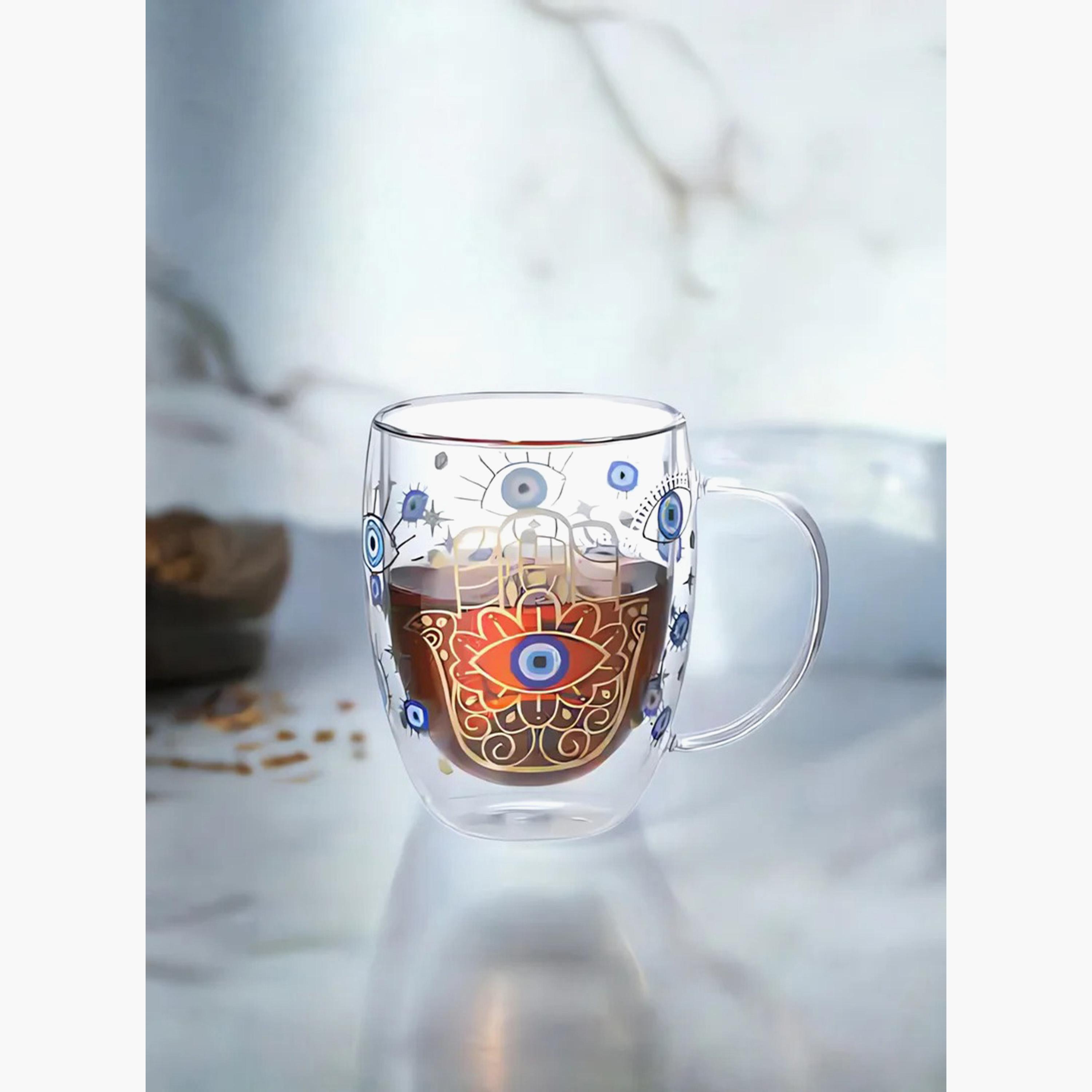 طقم أكواب زجاجية بجدار مزدج بوروسيليكات وبطبعات قطعتين من 1 تشيس - 350 مل-household-dining-teaandcoffee-mugsandcups-image-4