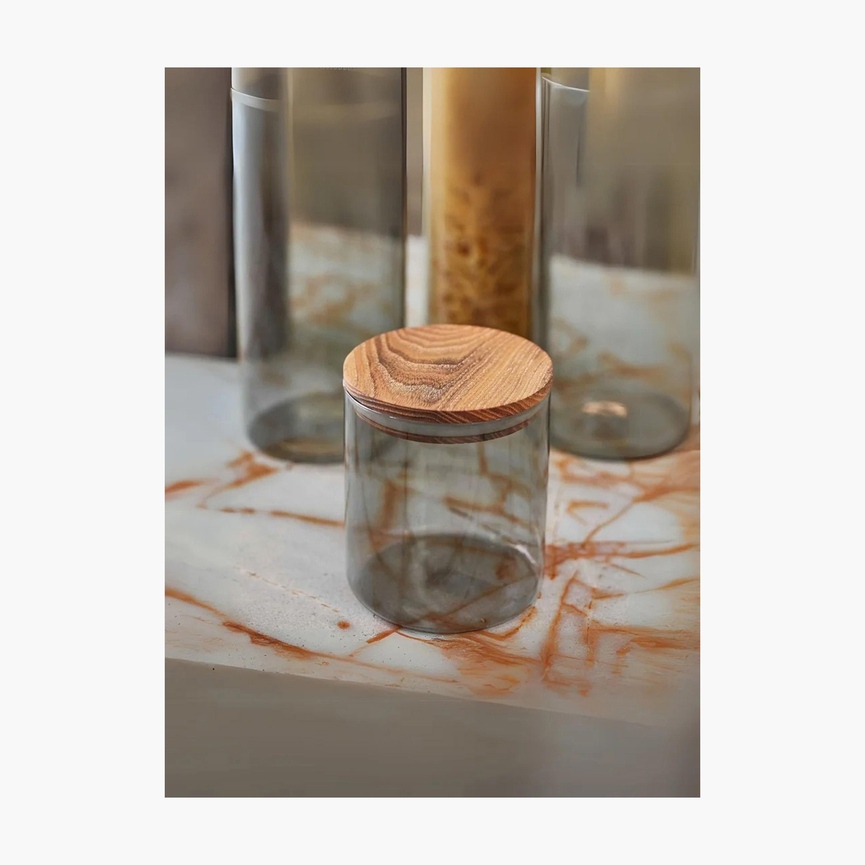 Borosilicate Glass 2-Piece  Storage Jar Set - 600 ml-household-kitchen-foodstorage-canistersandjars-image-2
