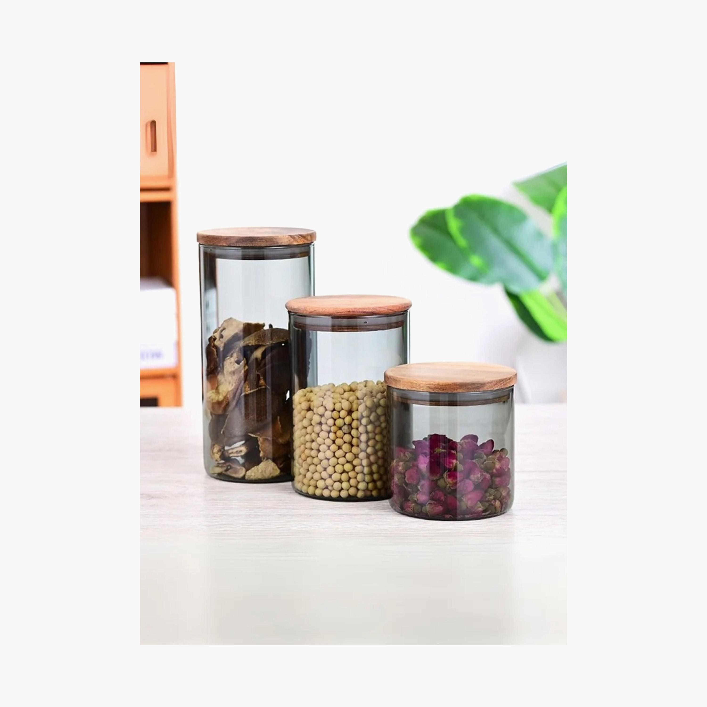 Borosilicate Glass 2-Piece  Storage Jar Set - 600 ml-household-kitchen-foodstorage-canistersandjars-image-4