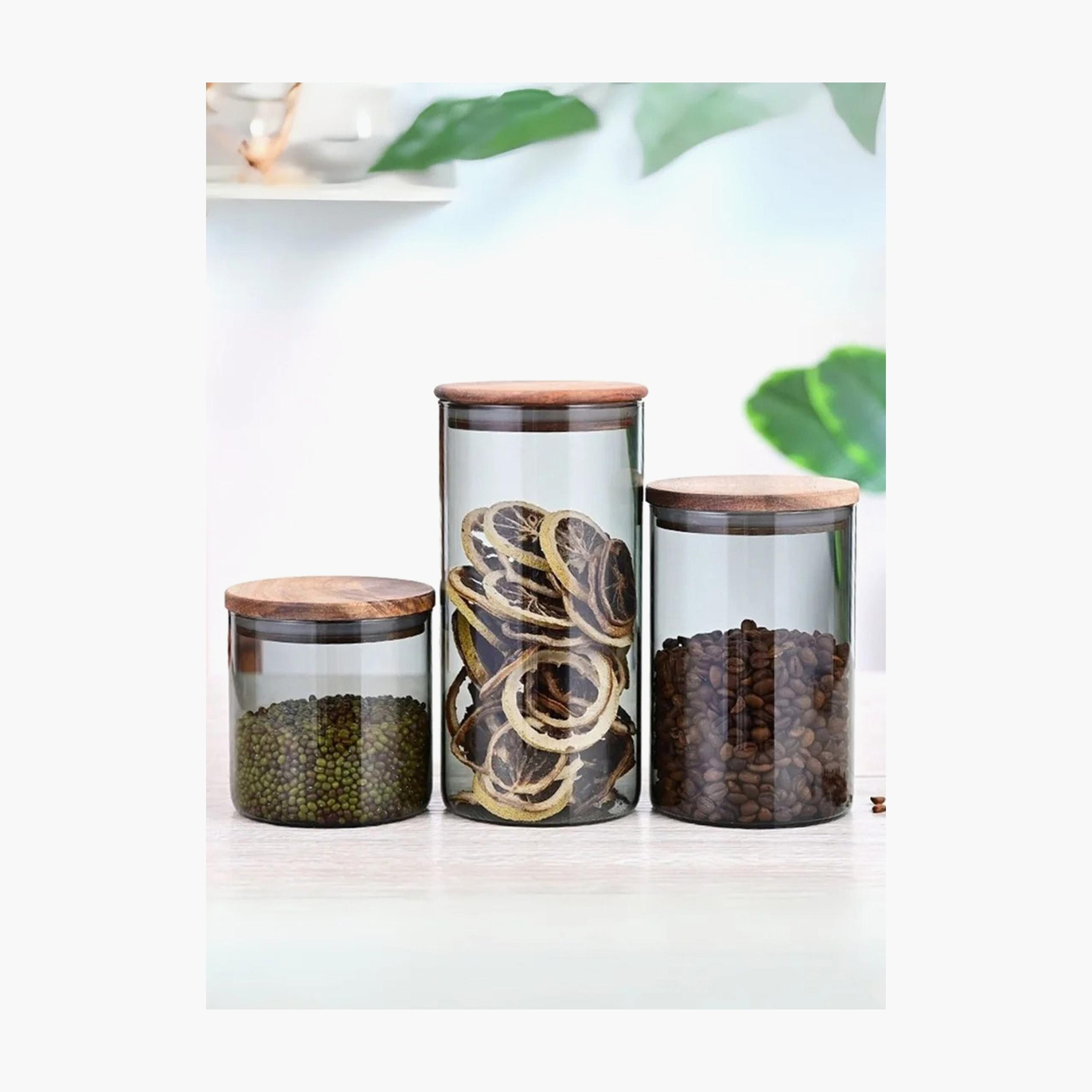 Borosilicate Glass 3-Piece Storage Jar Set-household-kitchen-foodstorage-canistersandjars-image-1