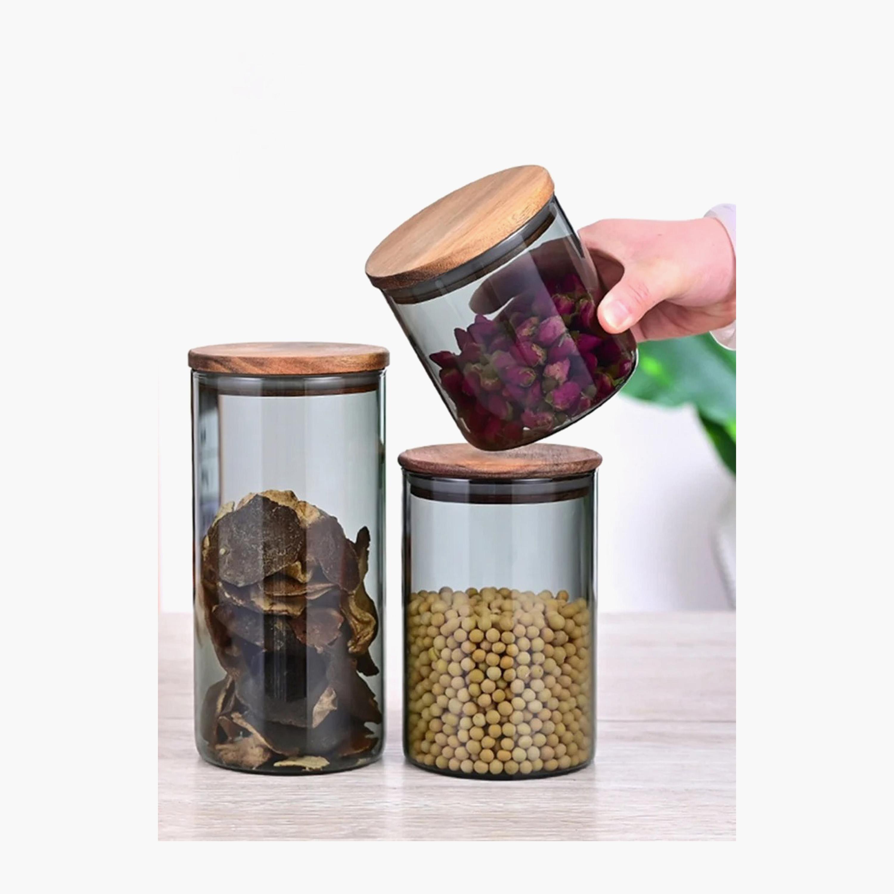 Borosilicate Glass 2-Piece  Storage Jar Set - 1.3 L-household-kitchen-foodstorage-canistersandjars-image-3