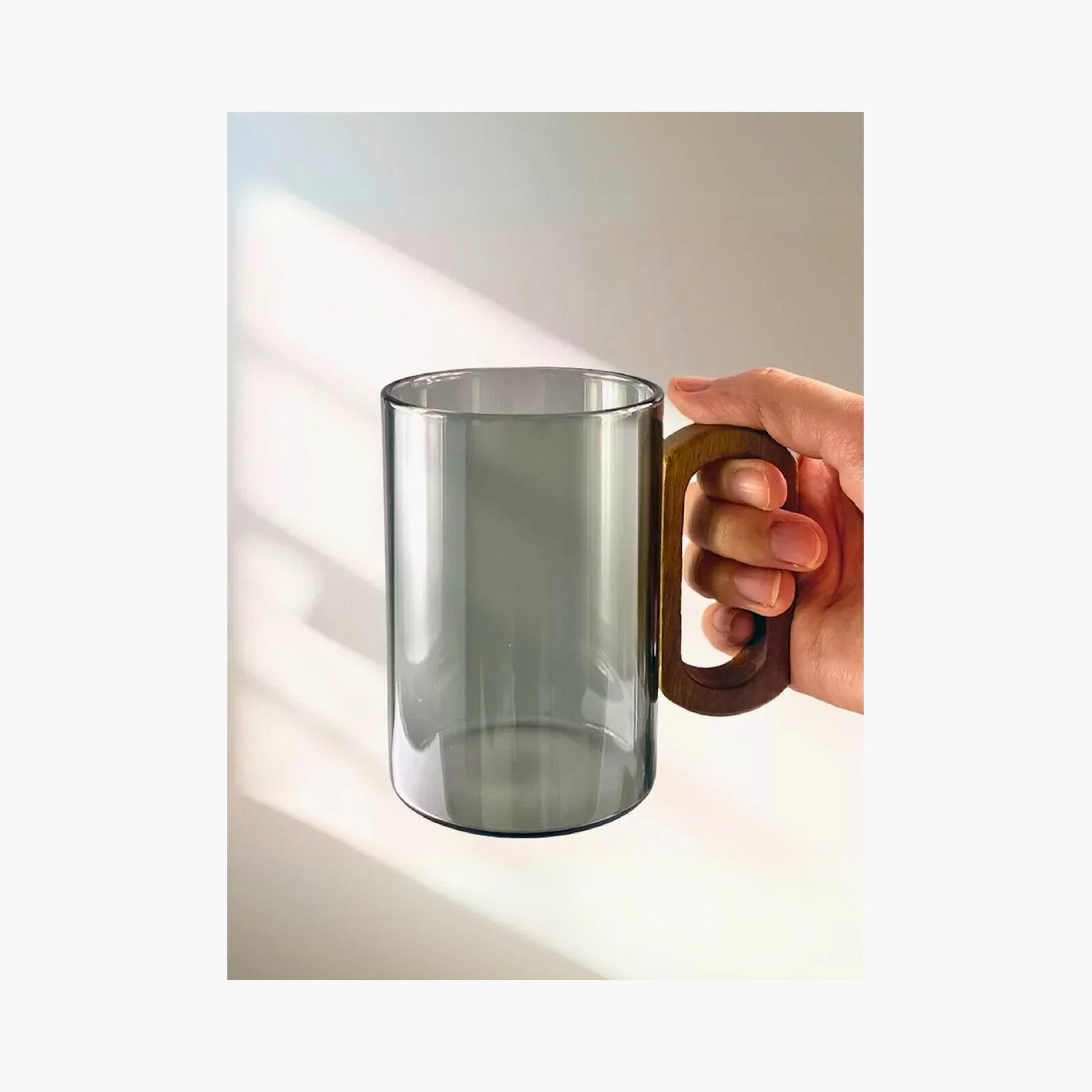 Borosilicate Glass 2-Piece  Mug Set with Handle - 350 ml-household-dining-teaandcoffee-mugsandcups-image-3