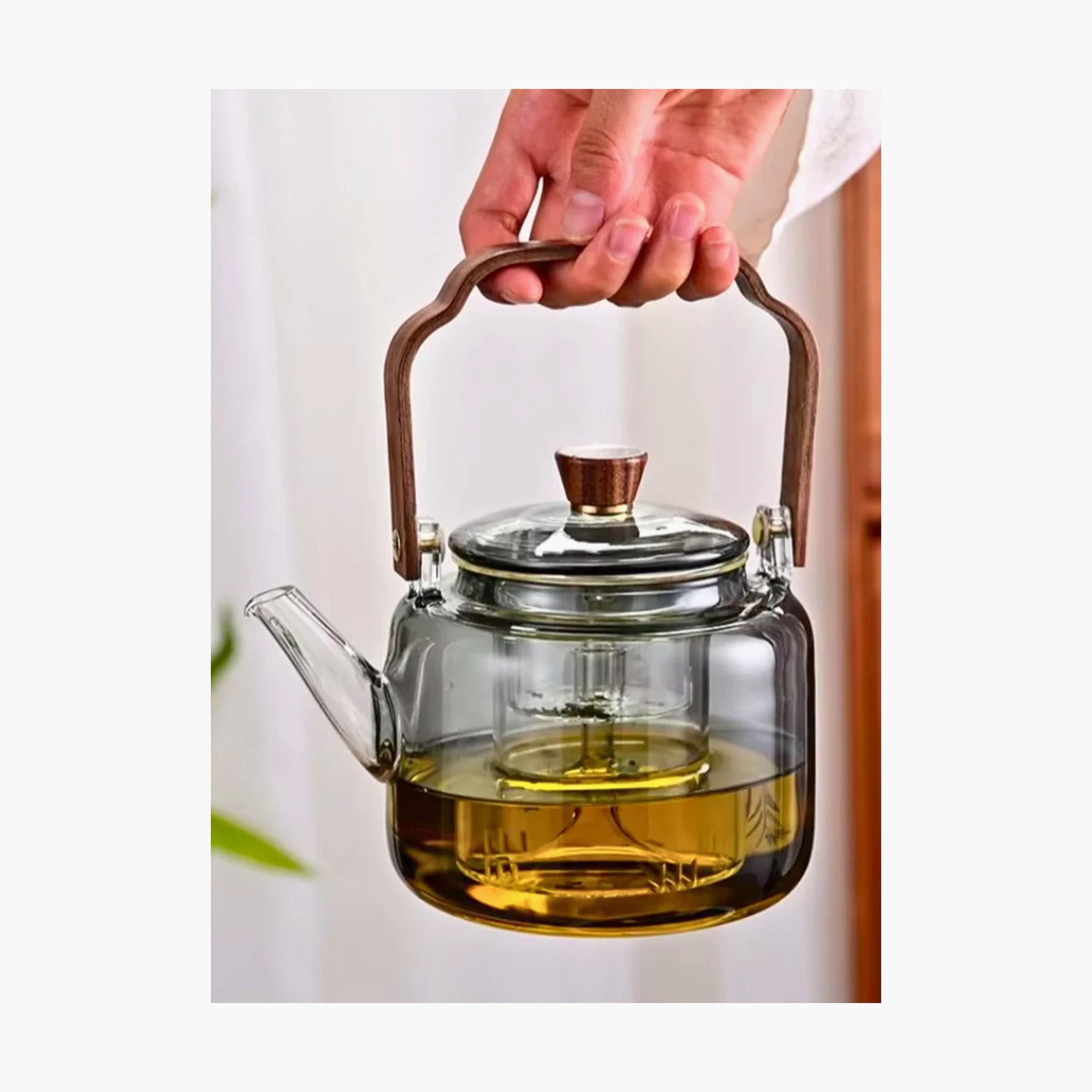 Borosilicate Glass Heat-Resistant Teapot with Handle and Strainer-household-dining-teaandcoffee-vacuumflaskscoffeeandteapots-image-2