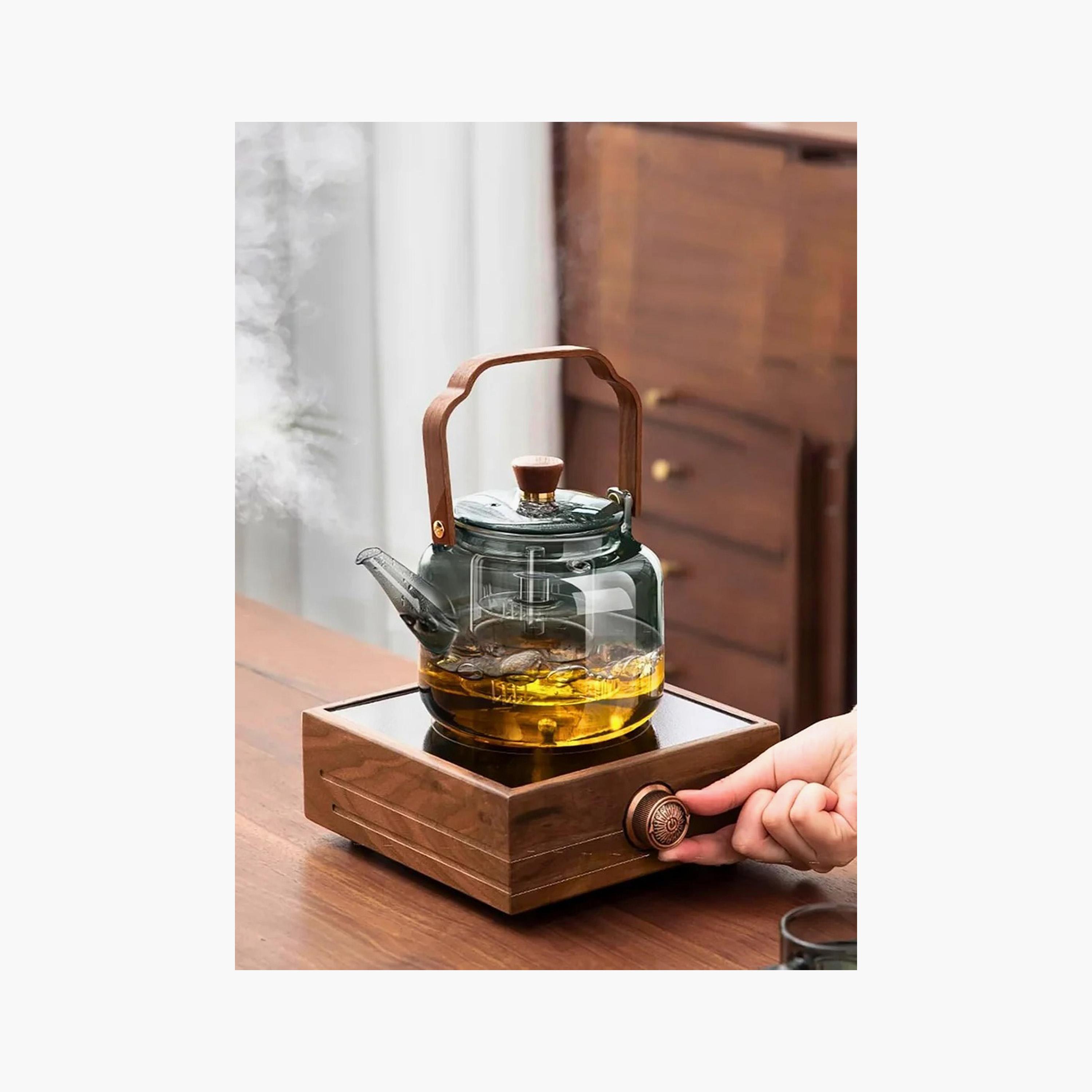 Borosilicate Glass Heat-Resistant Teapot with Handle and Strainer-household-dining-teaandcoffee-vacuumflaskscoffeeandteapots-image-3