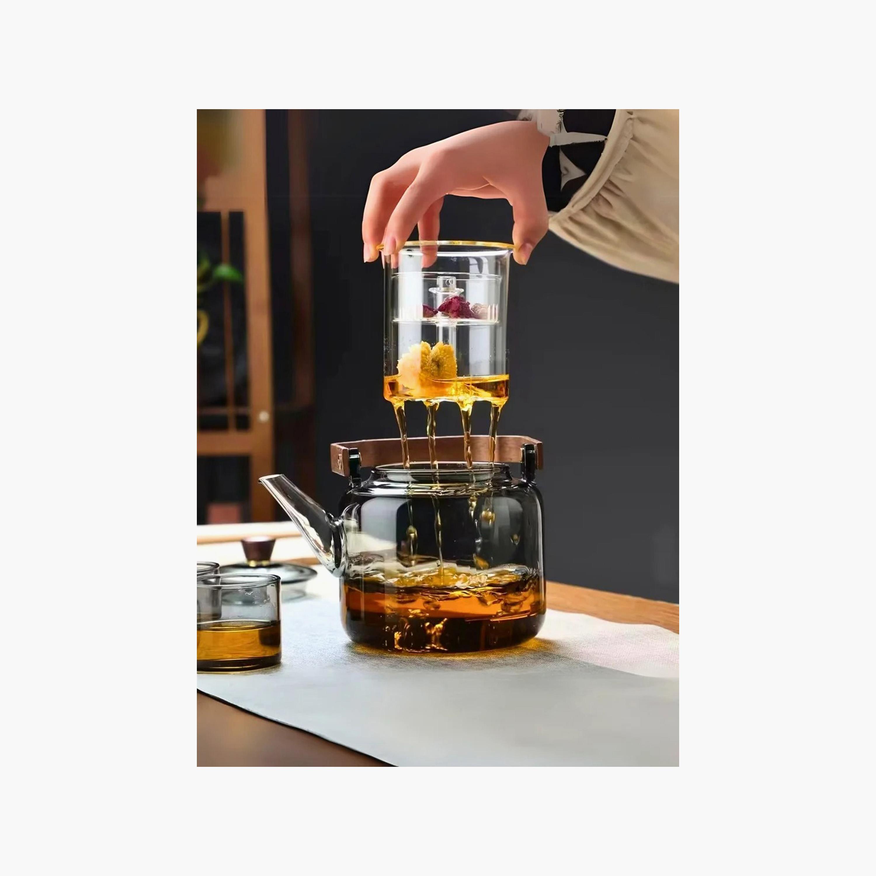 Borosilicate Glass Heat-Resistant Teapot with Handle and Strainer-household-dining-teaandcoffee-vacuumflaskscoffeeandteapots-image-4