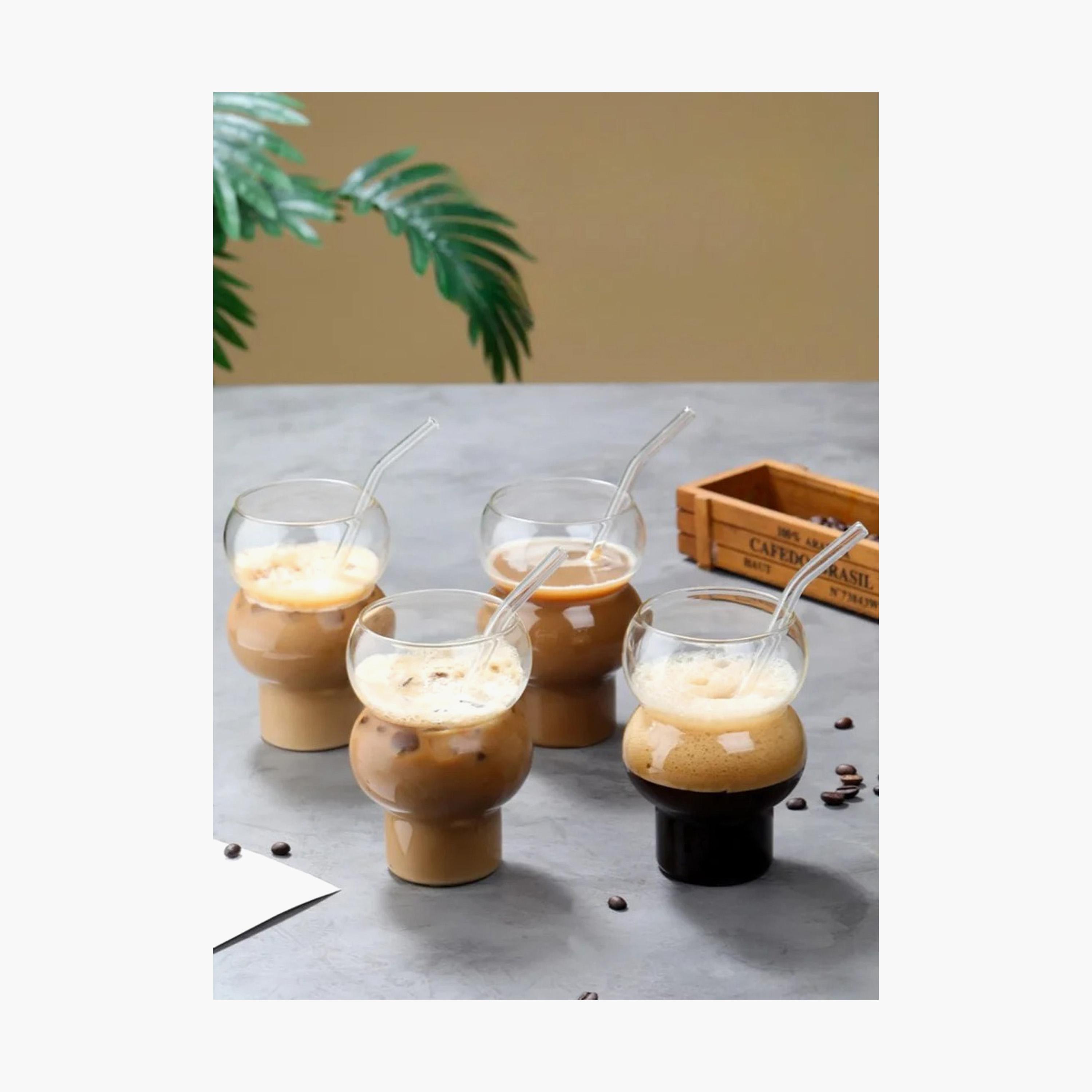 Borosilicate Glass 4-Piece  Calabash Shaped Glass Set - 500 ml-household-dining-glassware-drinkingglasses-image-1