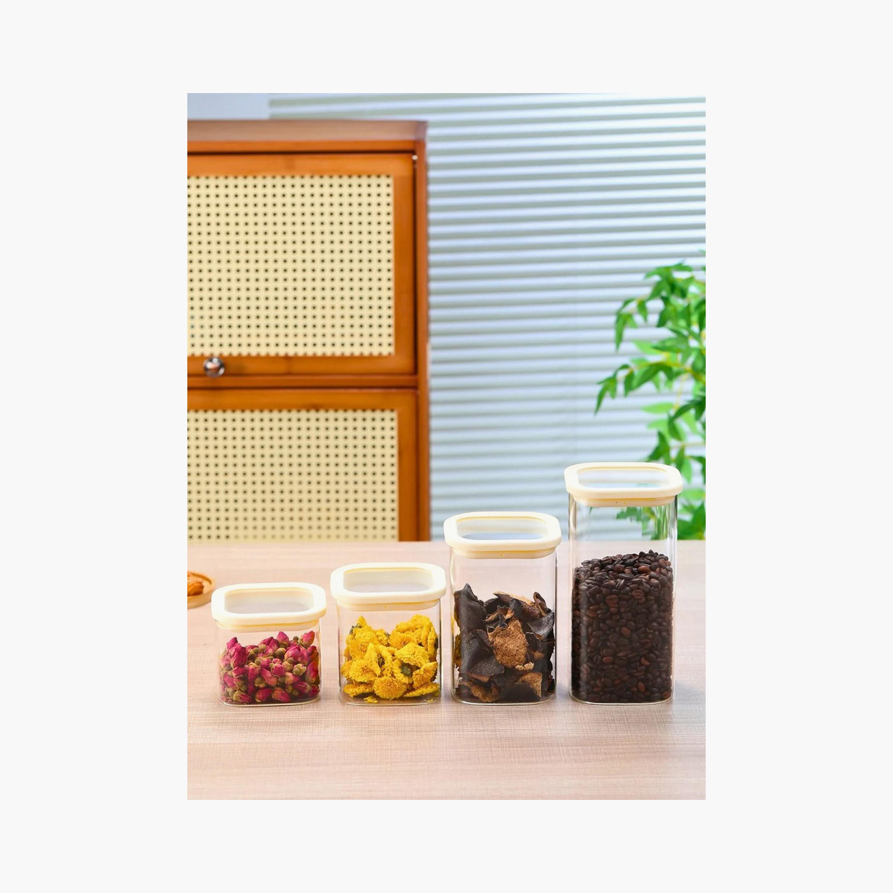 Borosilicate Glass 2-Piece  Storage Jar Set - 900 ml-household-kitchen-foodstorage-canistersandjars-image-4