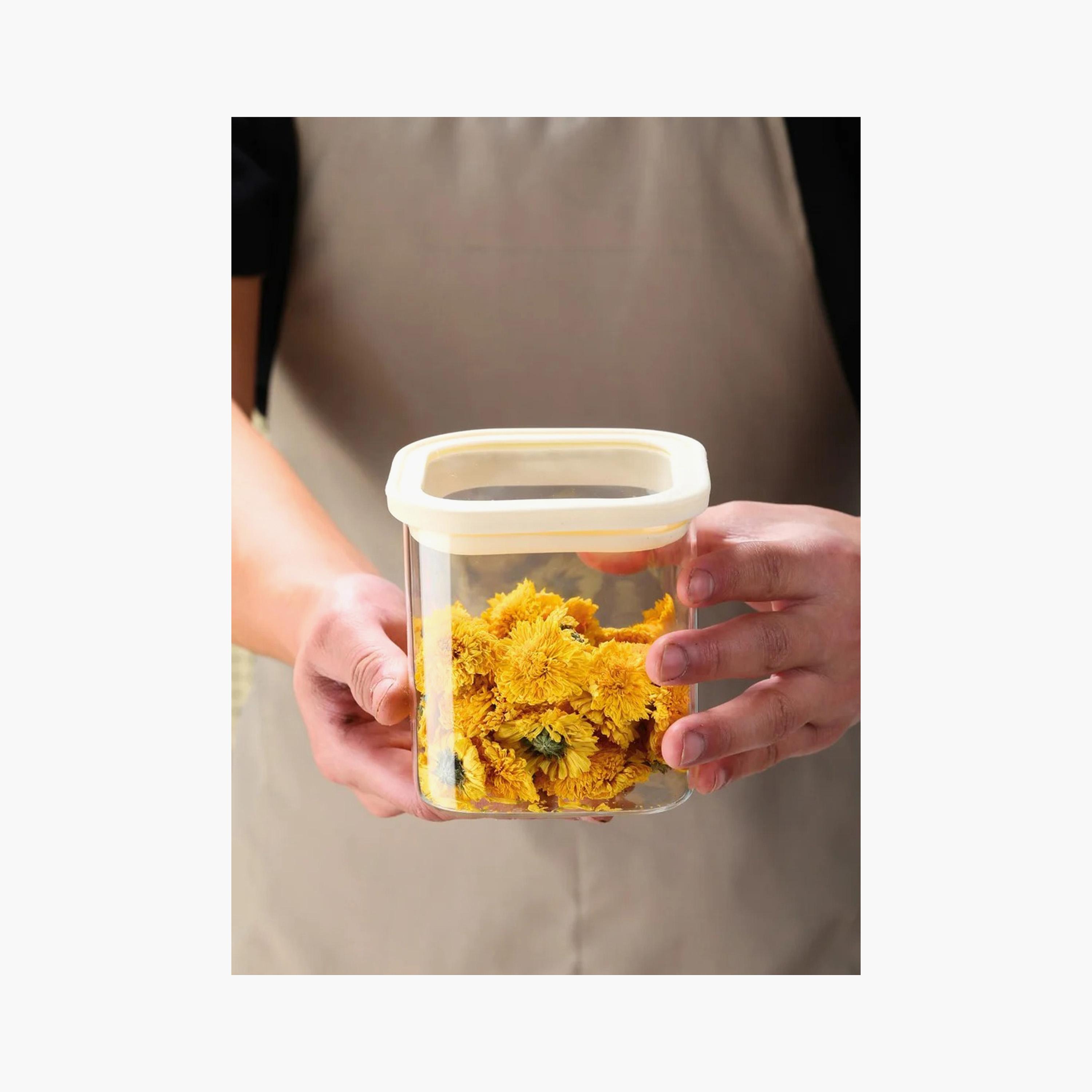 برطمان تخزين محكم الغلق مع غطاء سيليكون من ون تشيس - 1100 مل - مجموعة من قطعتين-household-kitchen-foodstorage-canistersandjars-image-3