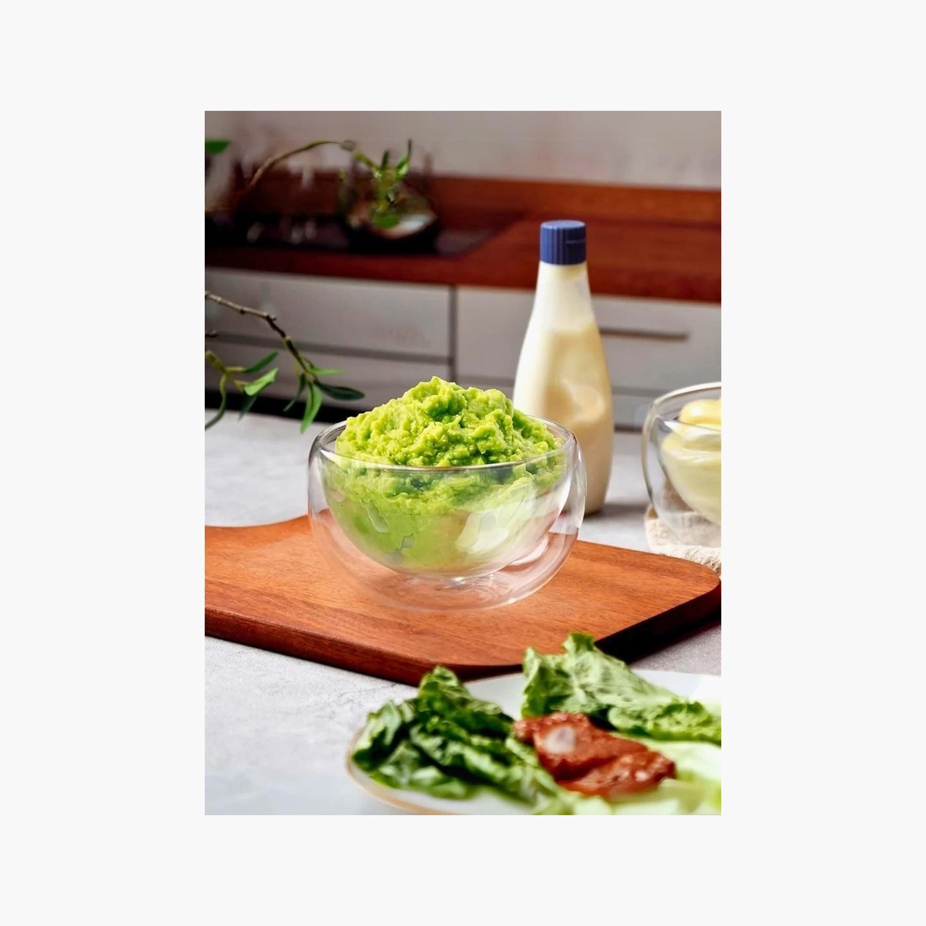 Glass 4-Piece Double Wall Dip Bowl Set - 100 ml-household-dining-serveware-chipsanddip-image-4