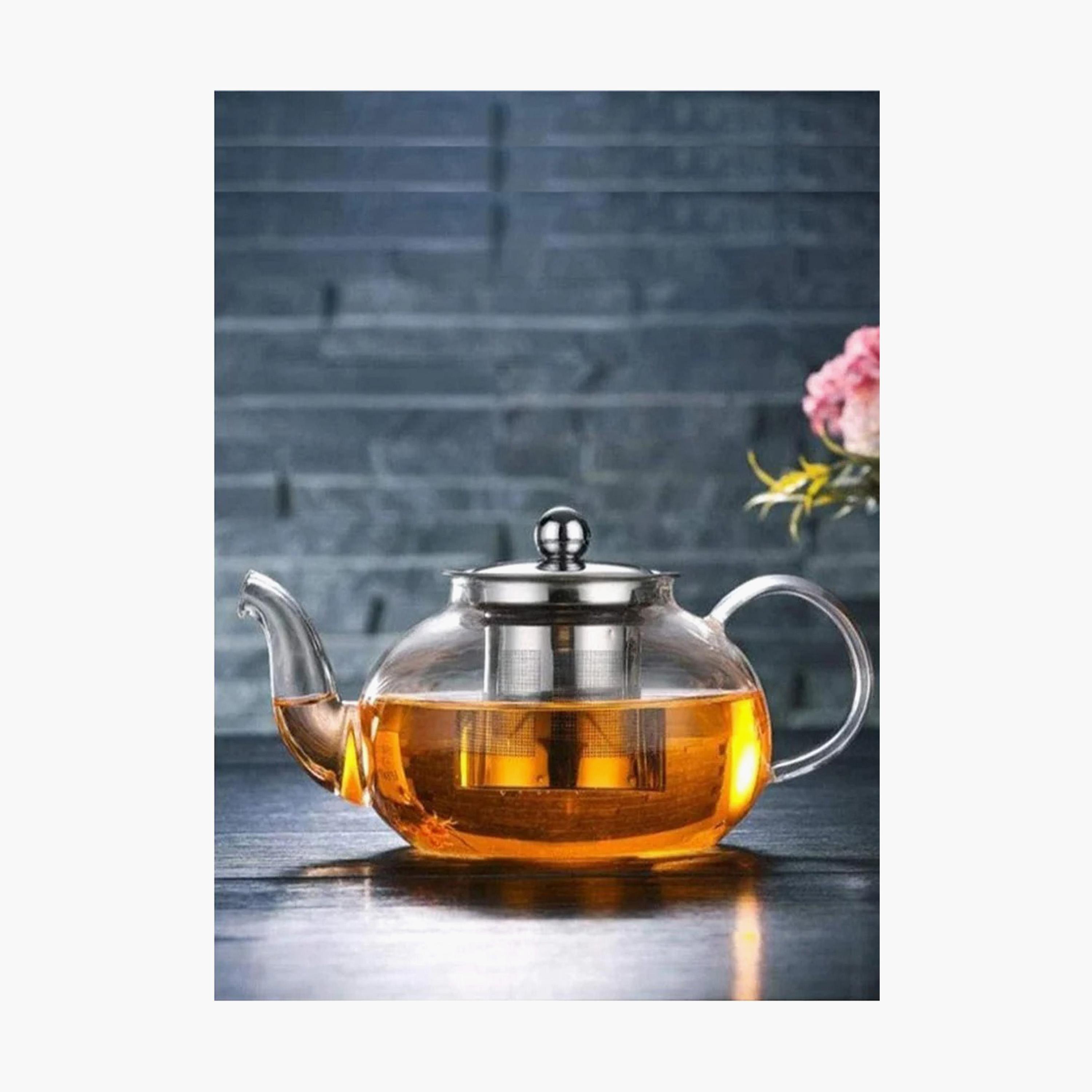Borosilicate Glass Teapot with Stainless Steel Infuser - 1.5 L-household-dining-teaandcoffee-vacuumflaskscoffeeandteapots-image-2