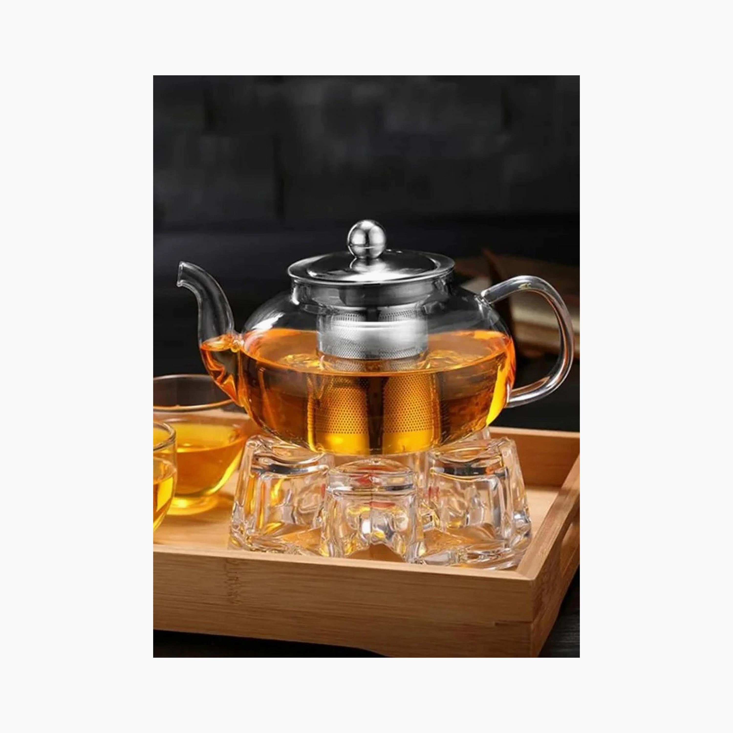 Borosilicate Glass Teapot with Stainless Steel Infuser - 1.5 L-household-dining-teaandcoffee-vacuumflaskscoffeeandteapots-image-4