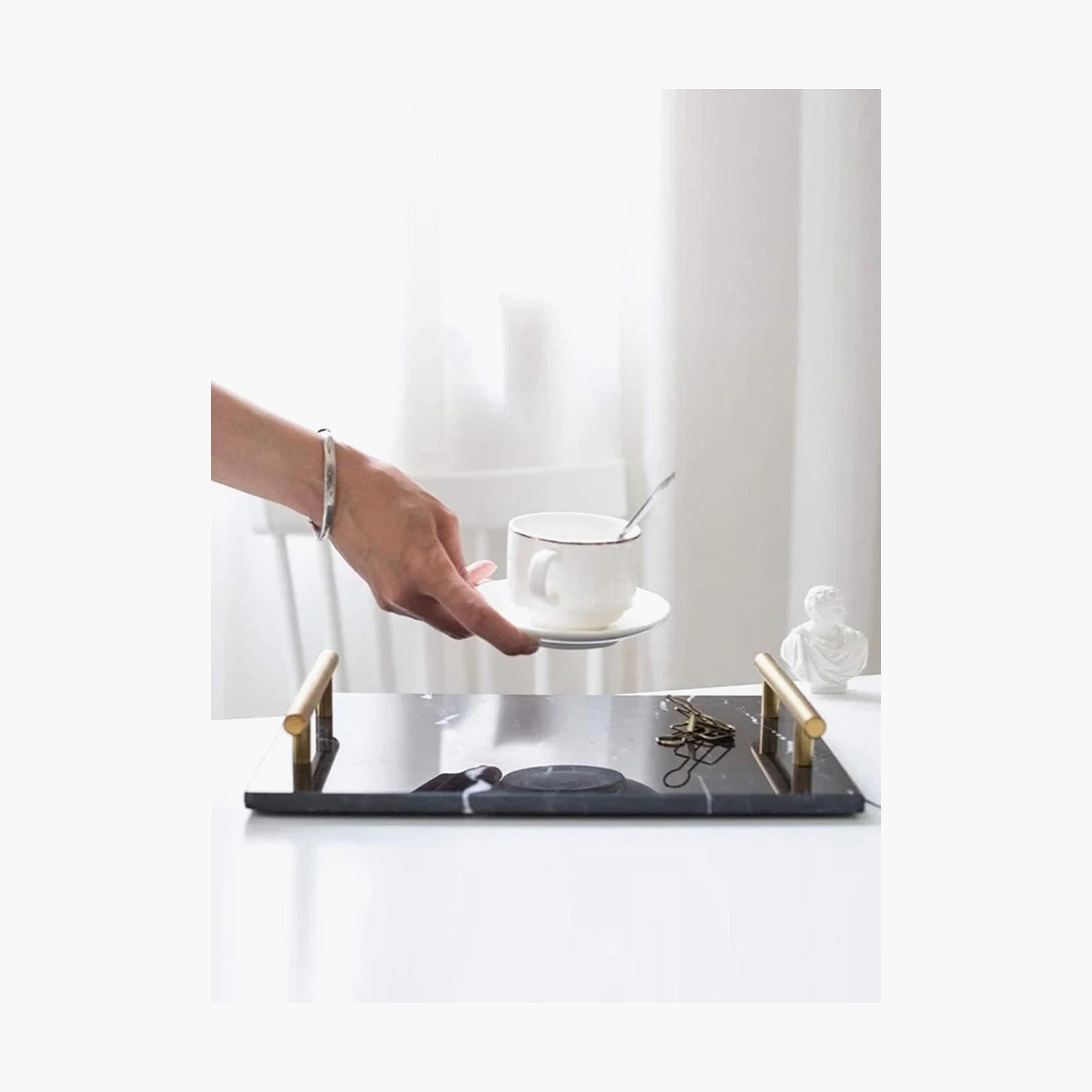 صينية تقديم رخام بمقابض من 1 تشيس - 30x20 سم-household-decor-boxesandtrays-image-3