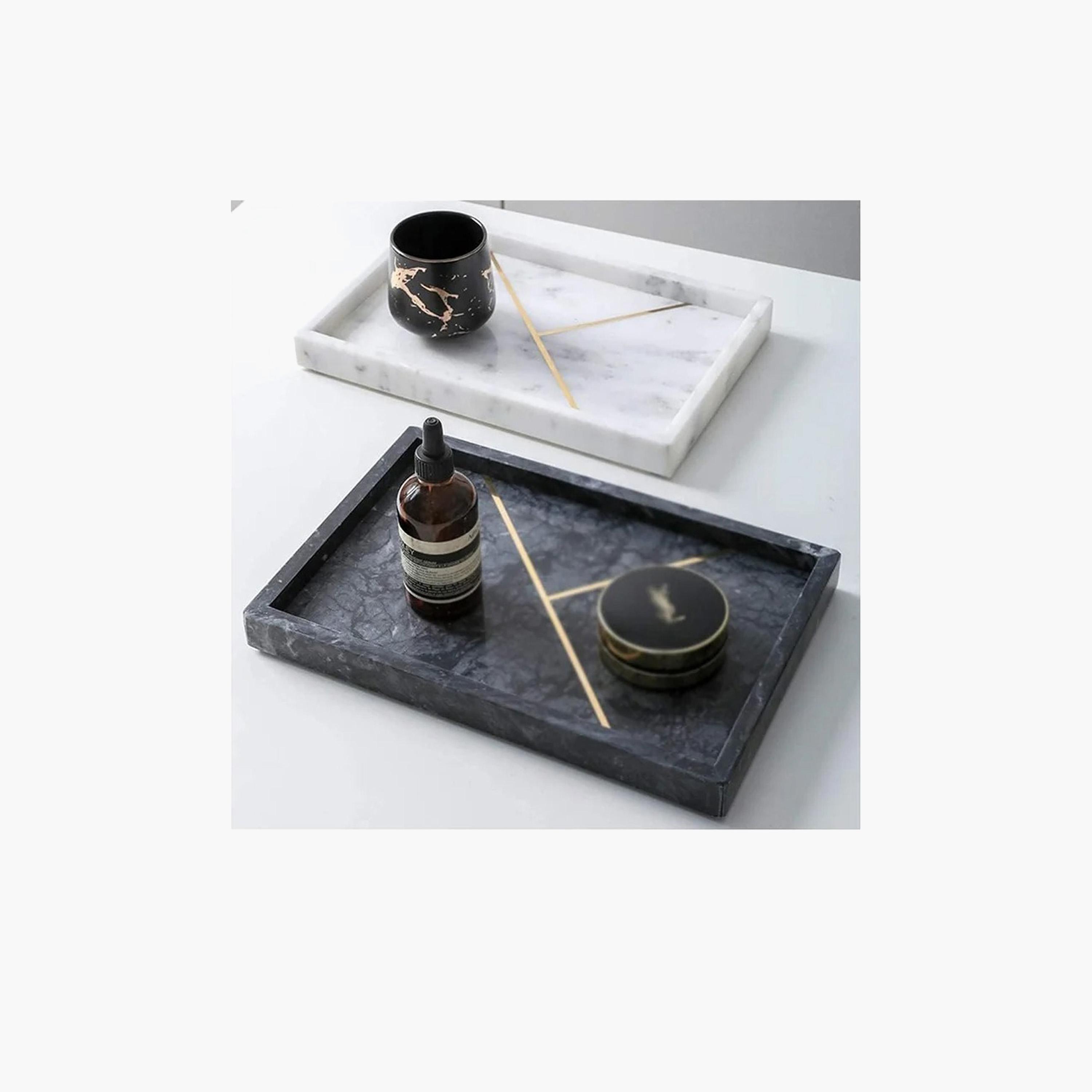 Decorative Marble Tray - 30x20 cms-household-decor-boxesandtrays-image-2