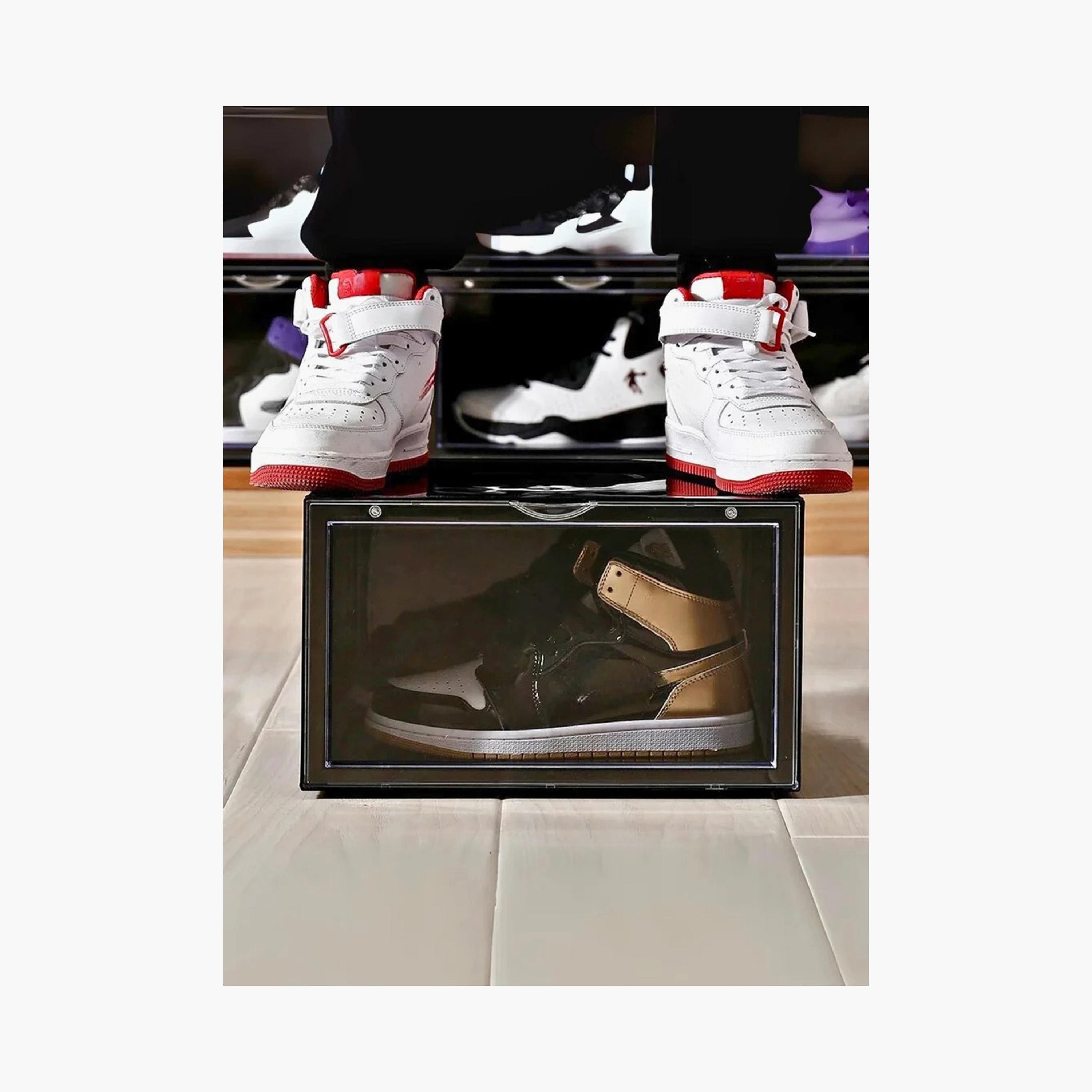 Stackable 2-Piece Shoe Storage Box Set-household-storage-storagesolutions-shoeracksandstorage-image-3