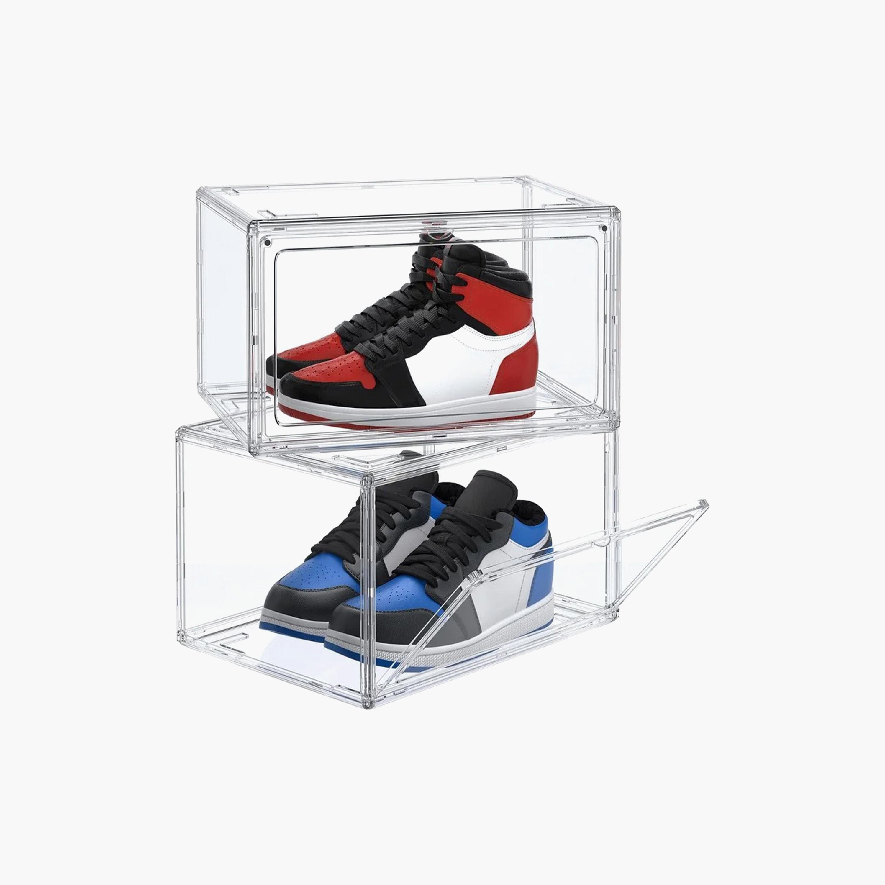 Stackable 2-Piece Shoe Storage Box Set-household-storage-storagesolutions-shoeracksandstorage-image-1