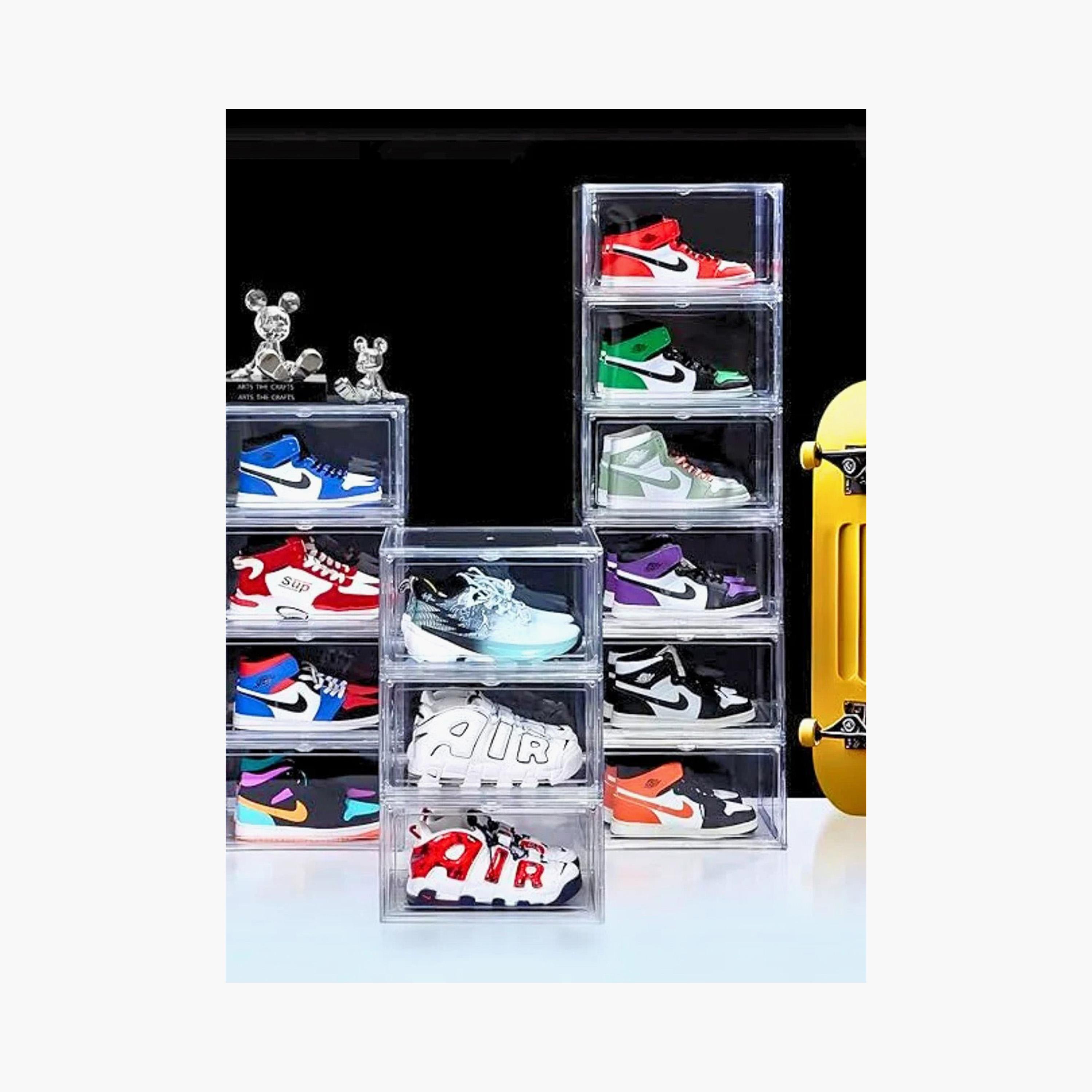 Stackable 2-Piece Shoe Storage Box Set-household-storage-storagesolutions-shoeracksandstorage-image-3