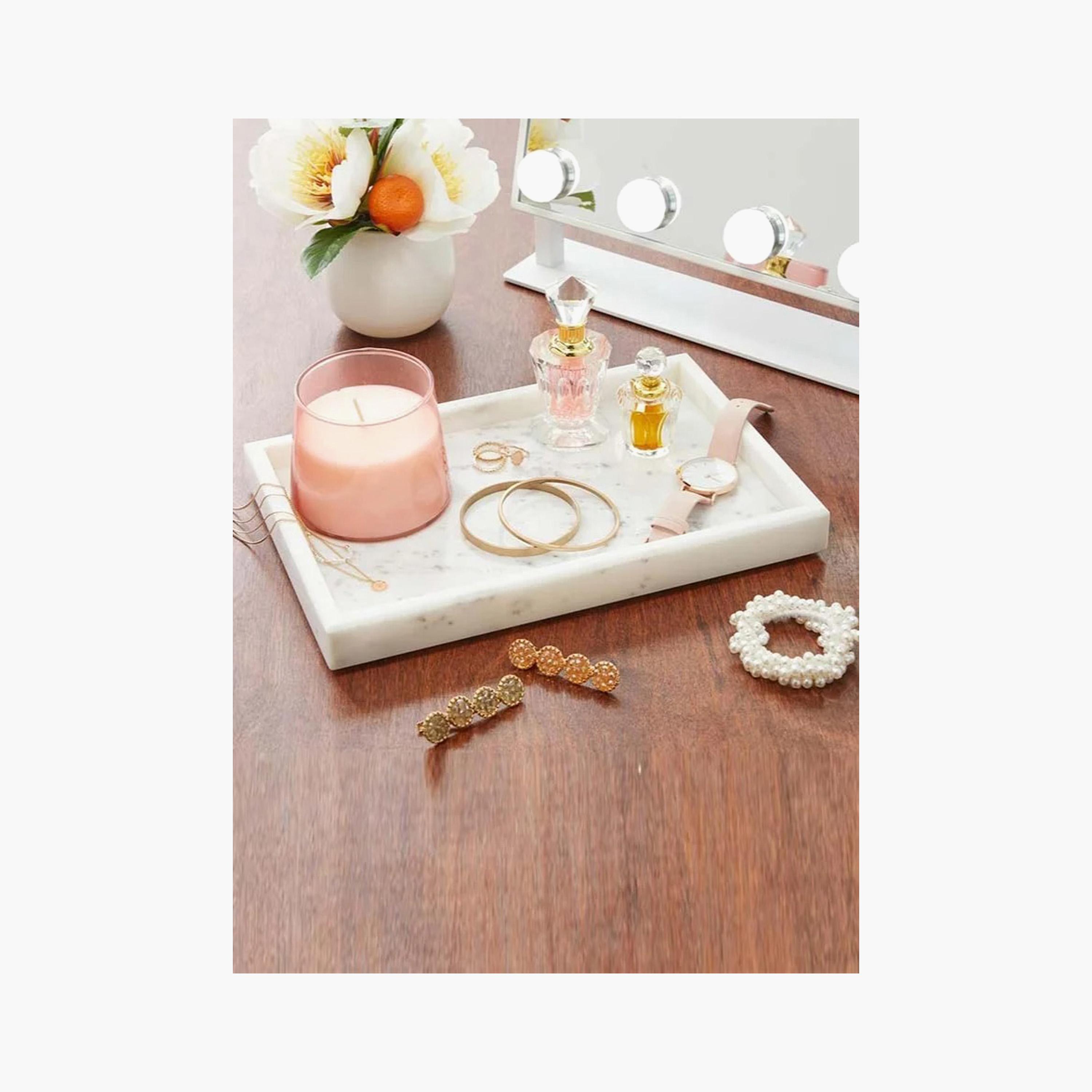 Marble Decorative Tray - 30x20 cms-household-decor-boxesandtrays-image-2