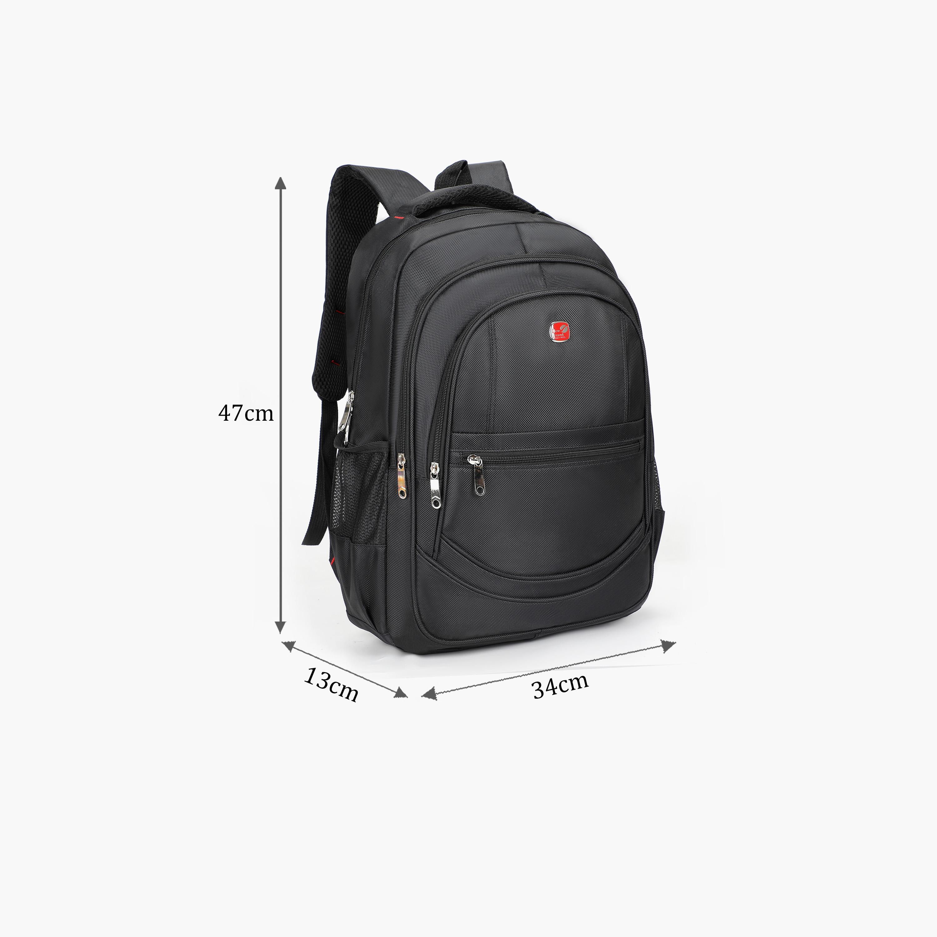 New Travel 18.5 Inches Backpack, Fabric, Adjustable Strap | LM001-18-school-bagsandbackpacks-backpacks-image-2