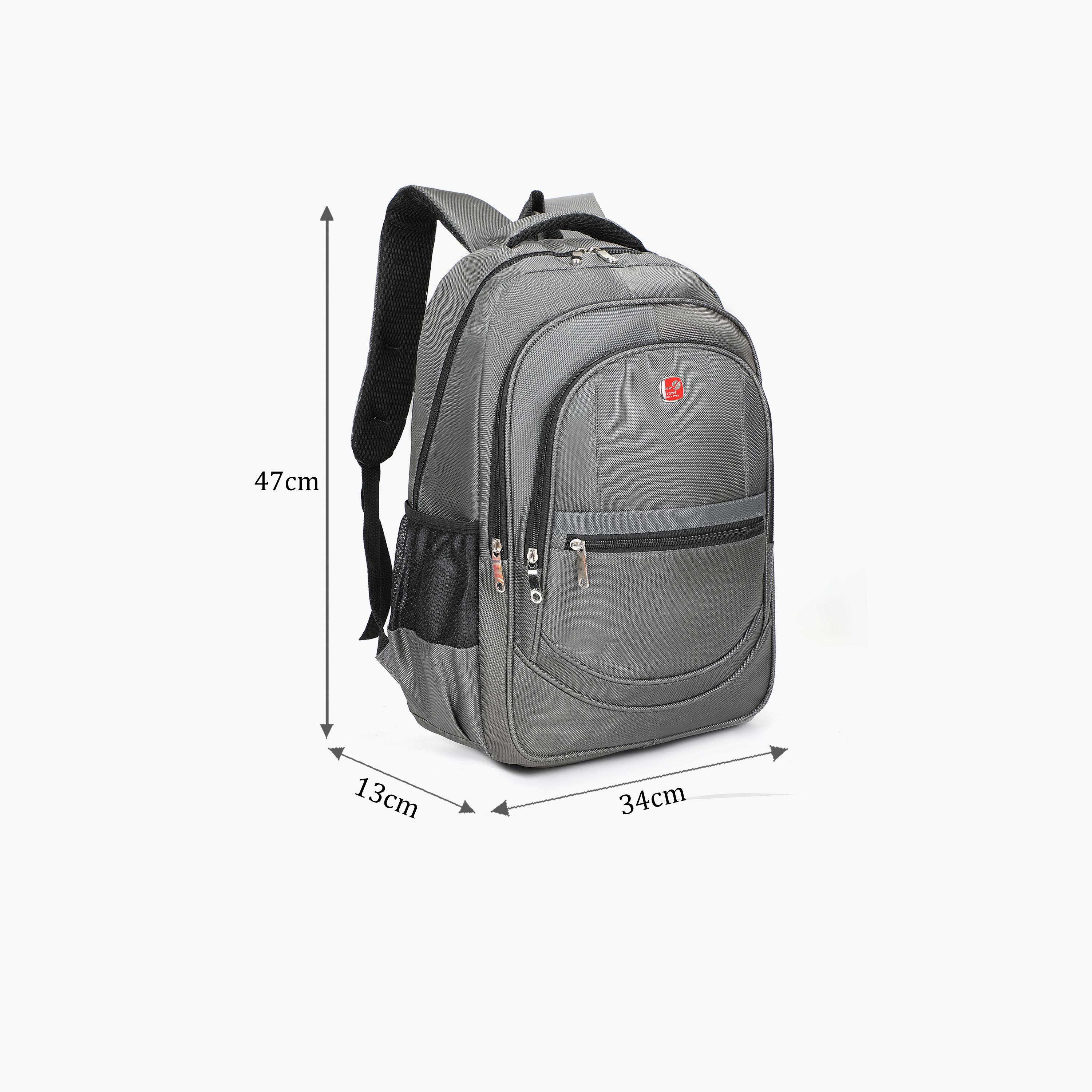 New Travel 18.5 Inches Backpack, Fabric, Adjustable Strap | LM001-18-school-bagsandbackpacks-backpacks-image-2
