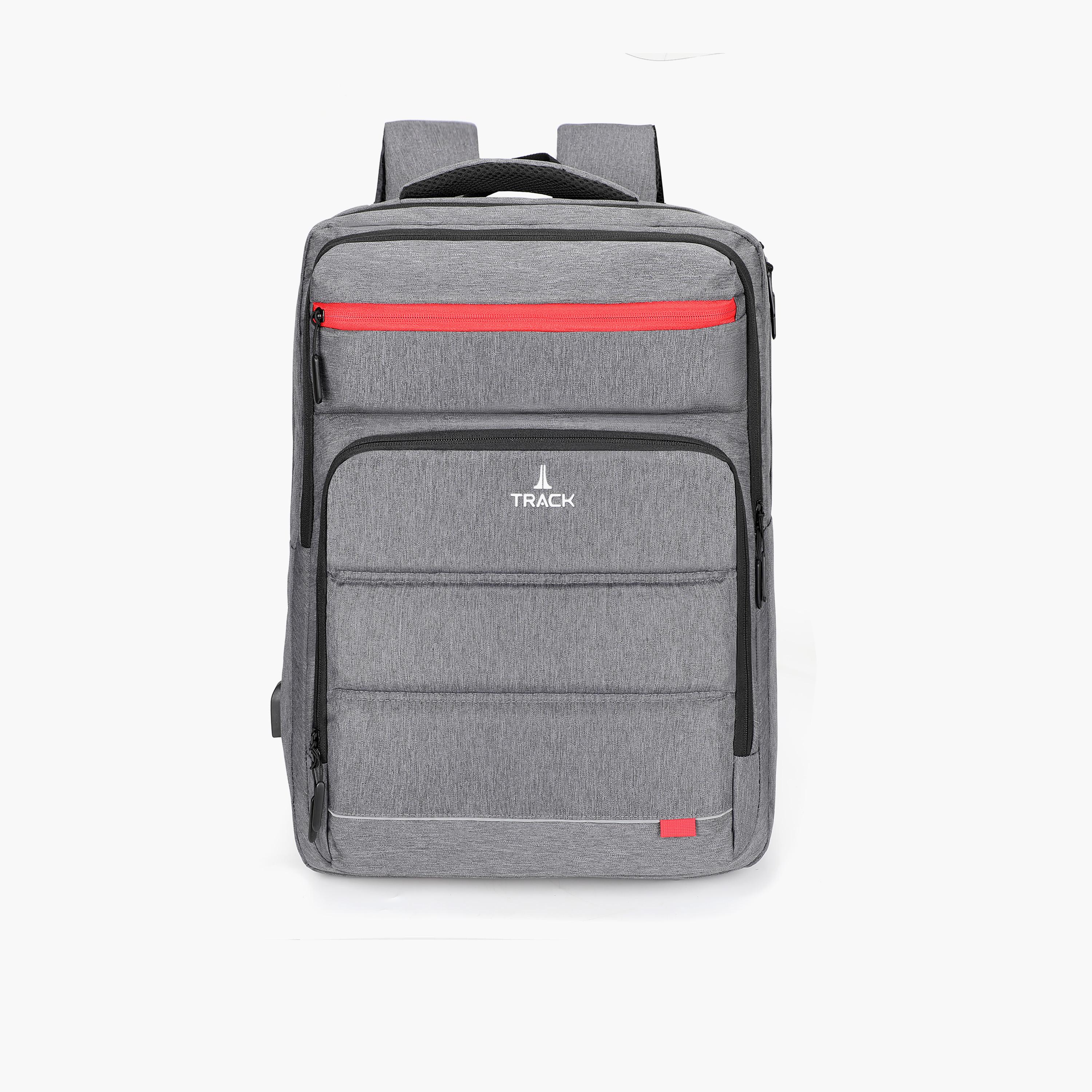 Track 17.5 Inches Backpack, Fabric, Adjustable Strap | 2070-school-bagsandbackpacks-backpacks-image-1
