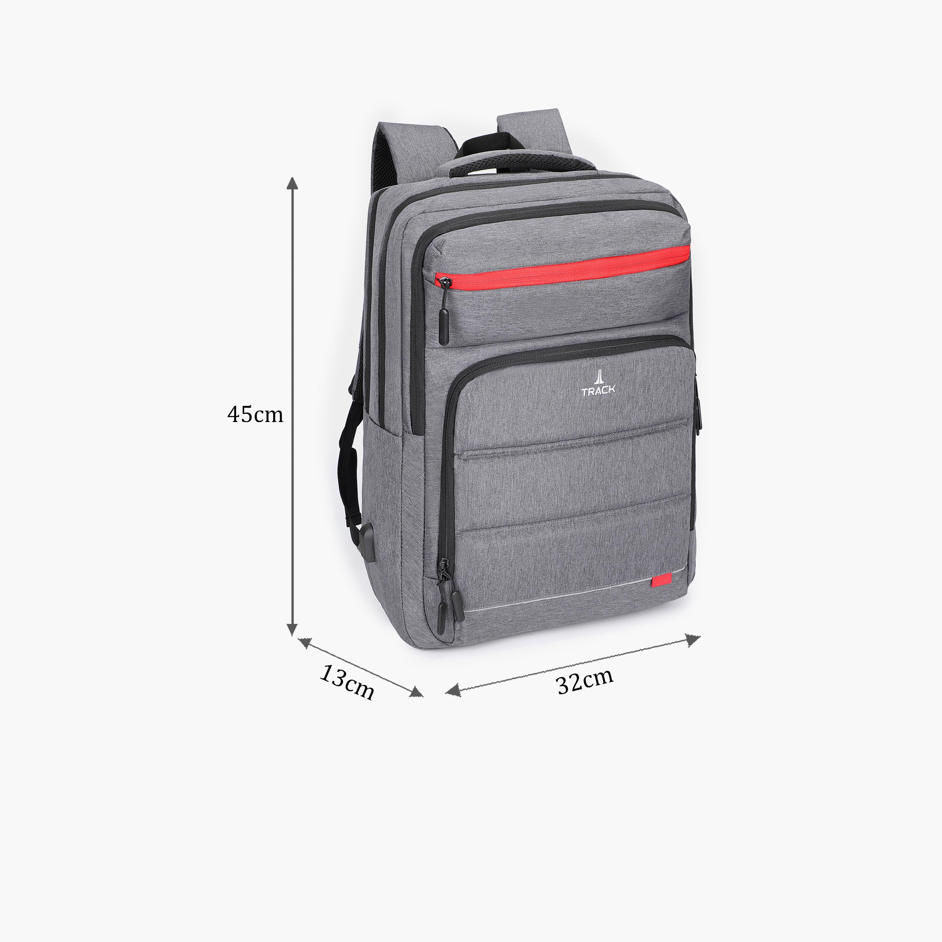 Track 17.5 Inches Backpack, Fabric, Adjustable Strap | 2070-school-bagsandbackpacks-backpacks-image-2