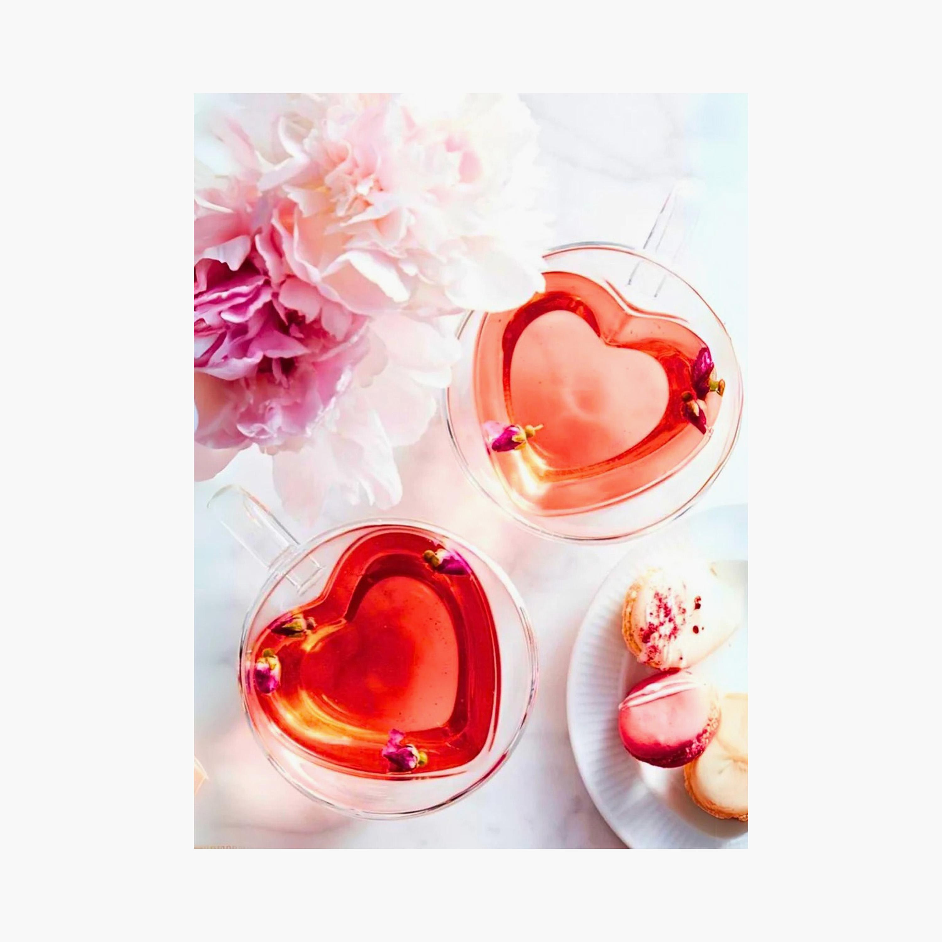 Printed Heart 2-Piece Double Wall Glass Coffee Mug Set - 180 ml-household-dining-teaandcoffee-mugsandcups-image-4