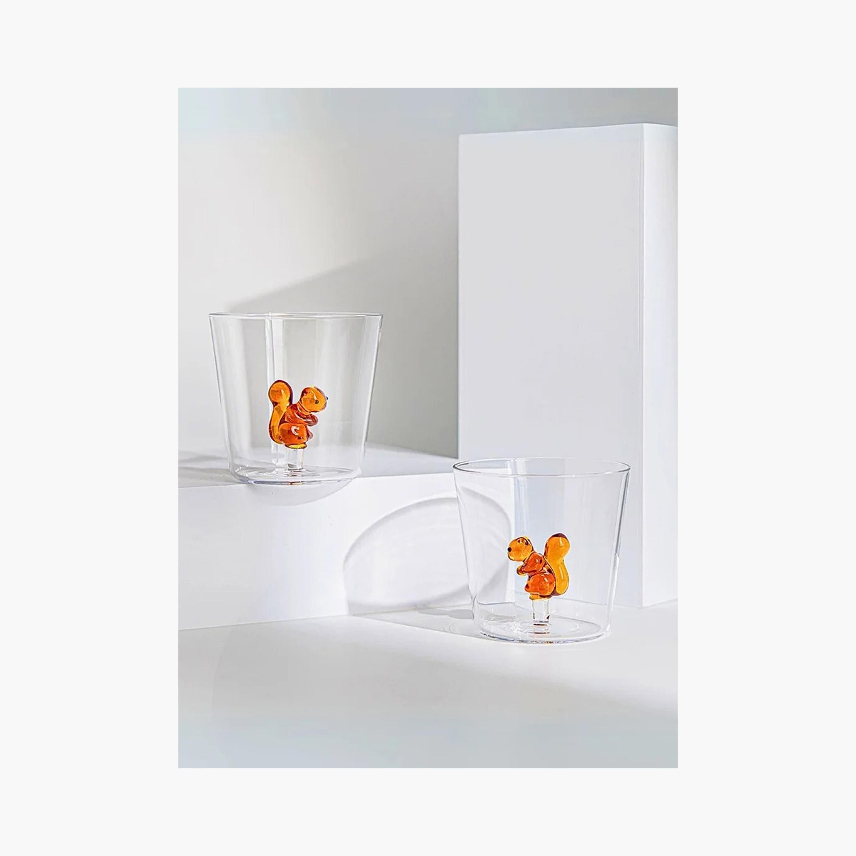 Squirrel Accent Borosilicate Glass Cup - 300 ml-household-dining-teaandcoffee-mugsandcups-image-3
