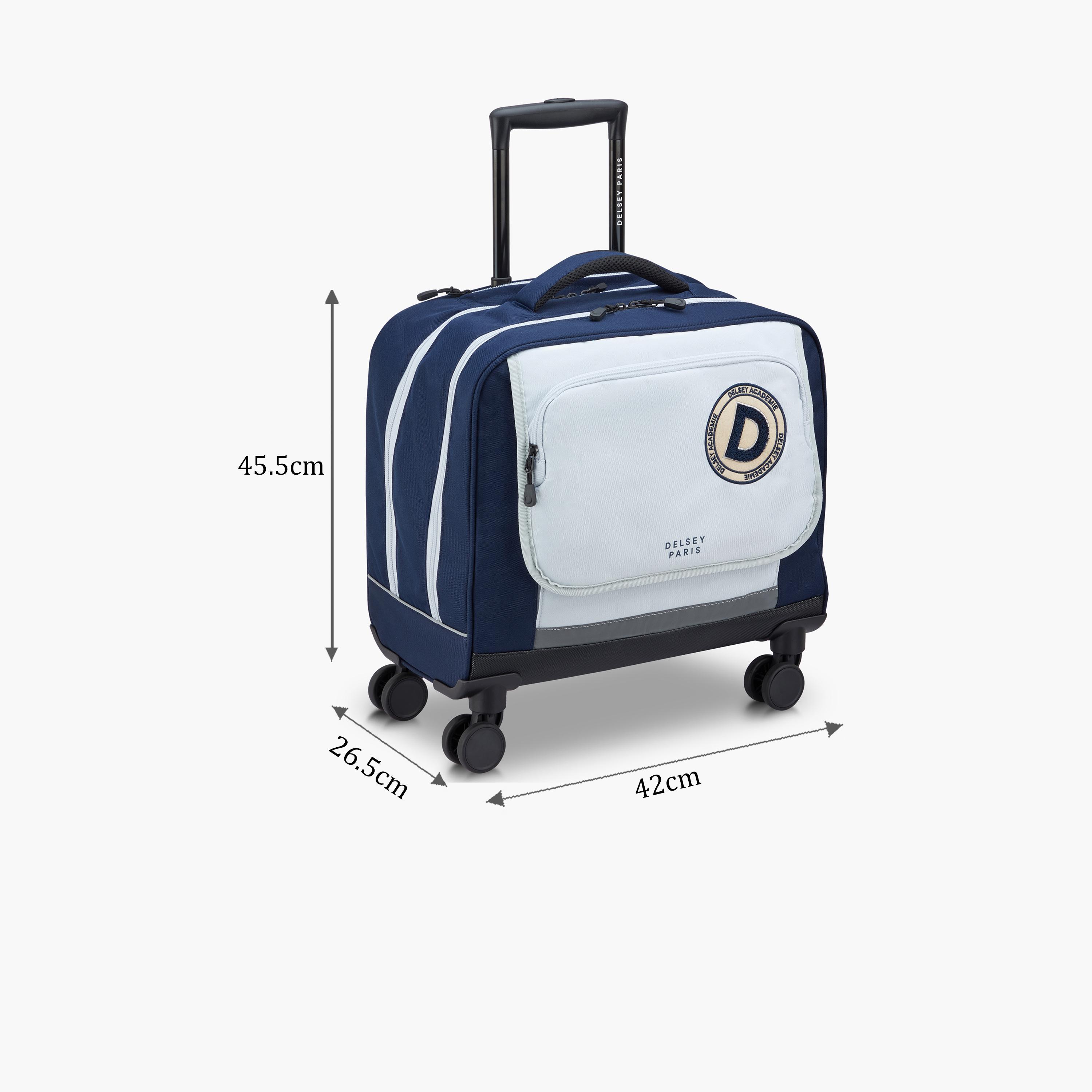Delsey Paris Academie BTS Collection 2025 3-Piece Set Wheel School Bag, Lunch Bag, Pencil Case Blue Navy-school-bagsandbackpacks-sets-image-2