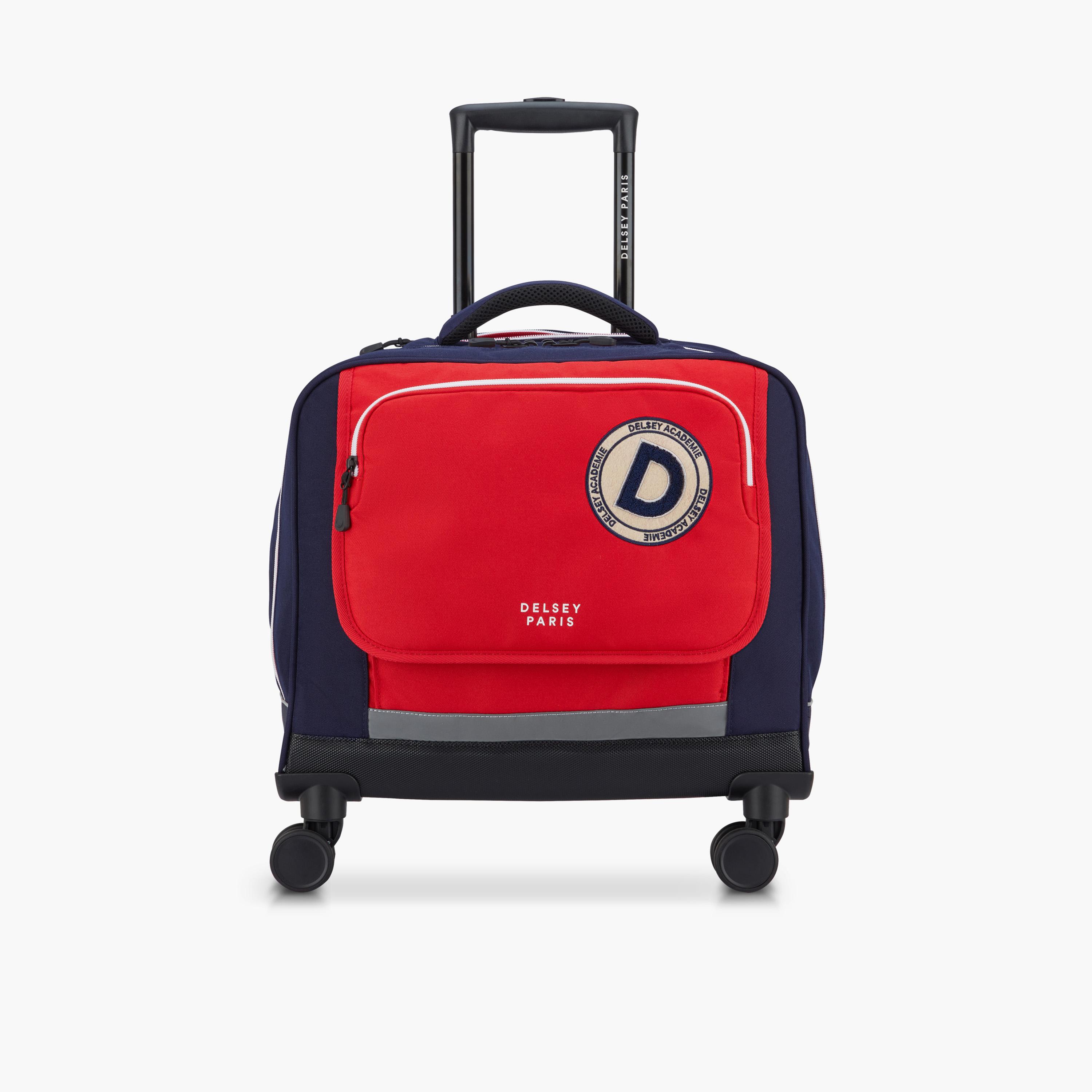 Delsey Paris Academie BTS Collection 2025 3-Piece Set Wheel School Bag, Lunch Bag, Pencil Case Blue Red-school-bagsandbackpacks-sets-image-4