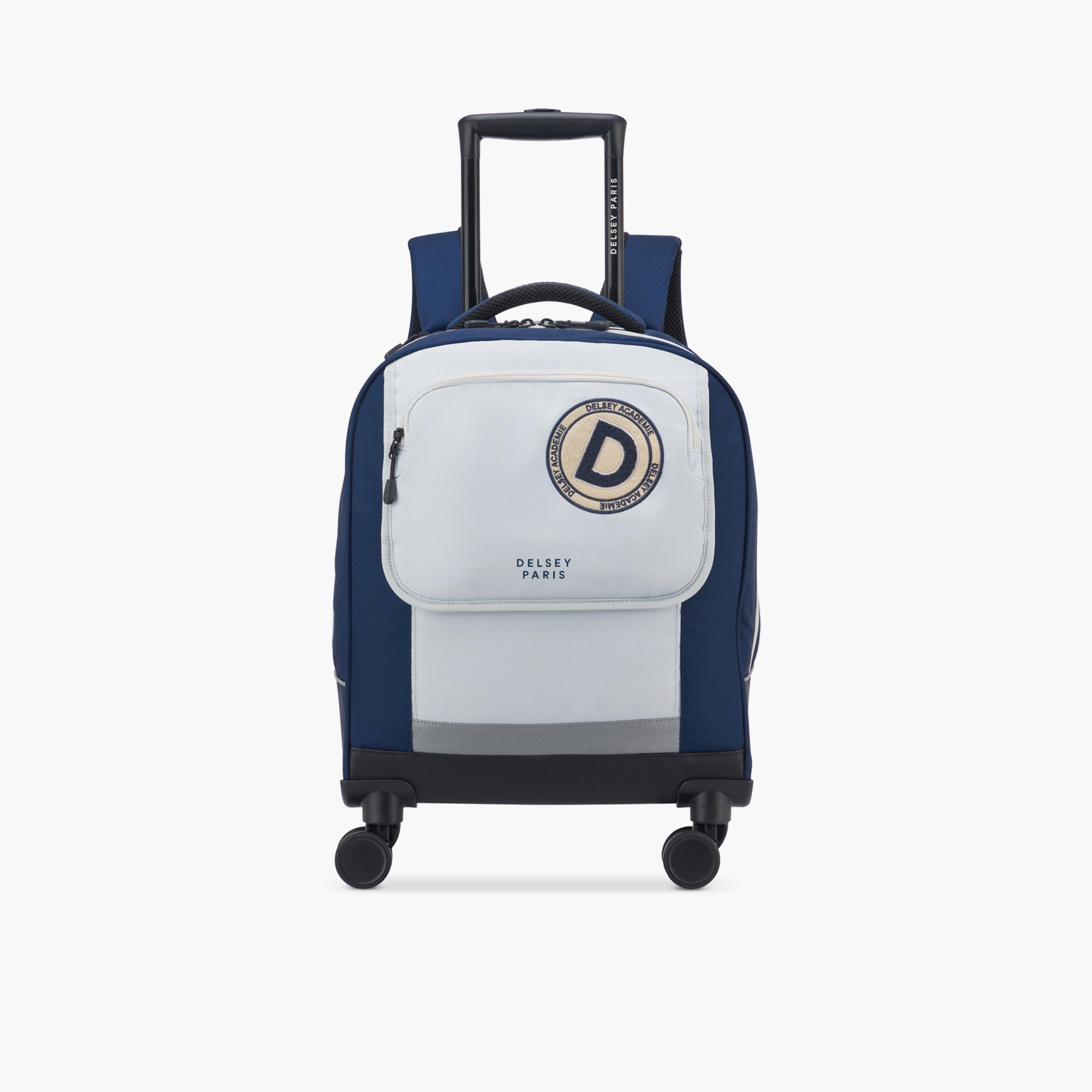Delsey Paris Academie BTS Collection 4-Wheel Vertical Trolly حقيبة كحلية-school-bagsandbackpacks-trolleybags-image-1