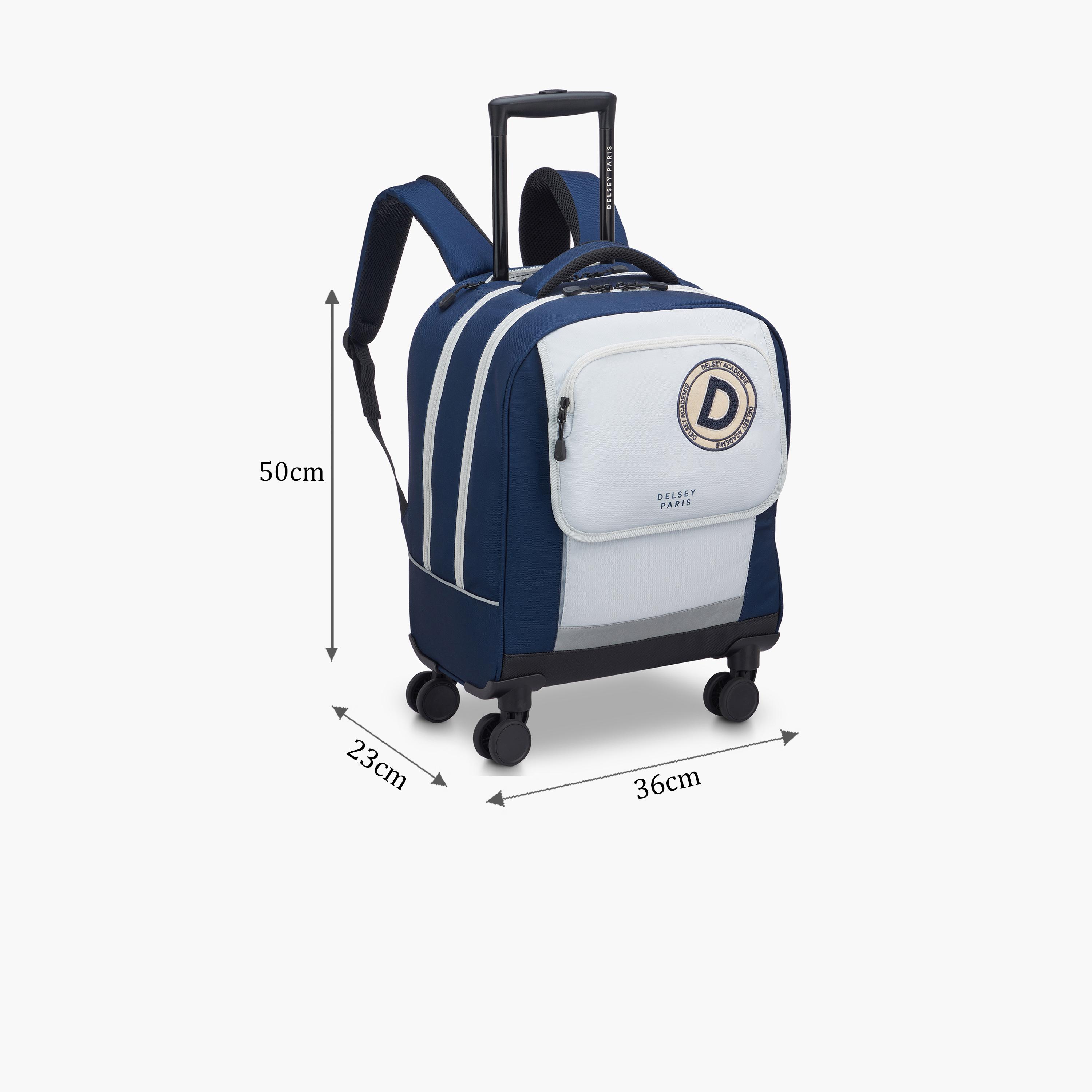 Delsey Paris Academie BTS Collection 4-Wheel Vertical Trolly حقيبة كحلية-school-bagsandbackpacks-trolleybags-image-2