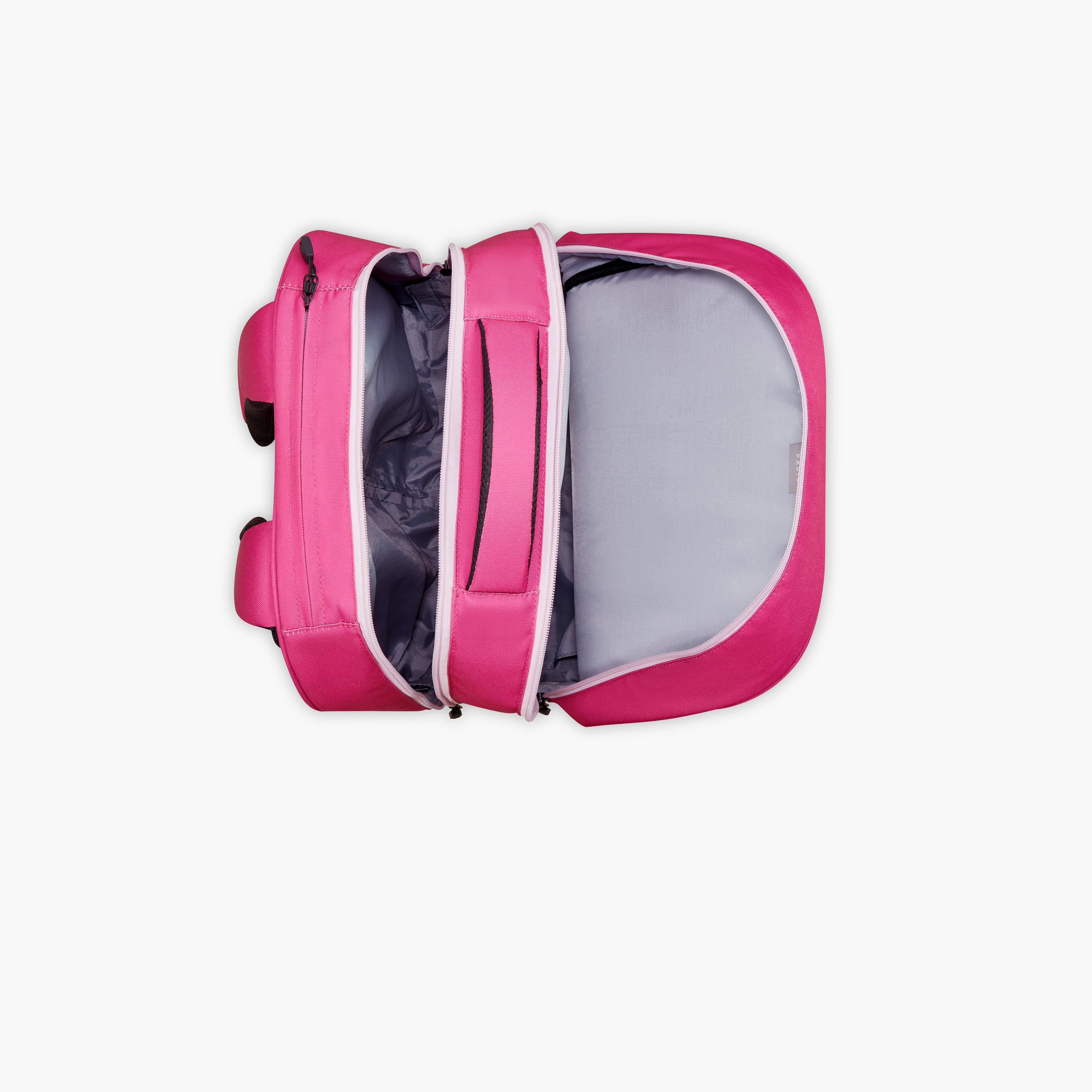 Delsey Paris Academie BTS Collection 4-Wheel Vertical Trolly حقيبة وردي-school-bagsandbackpacks-trolleybags-image-4
