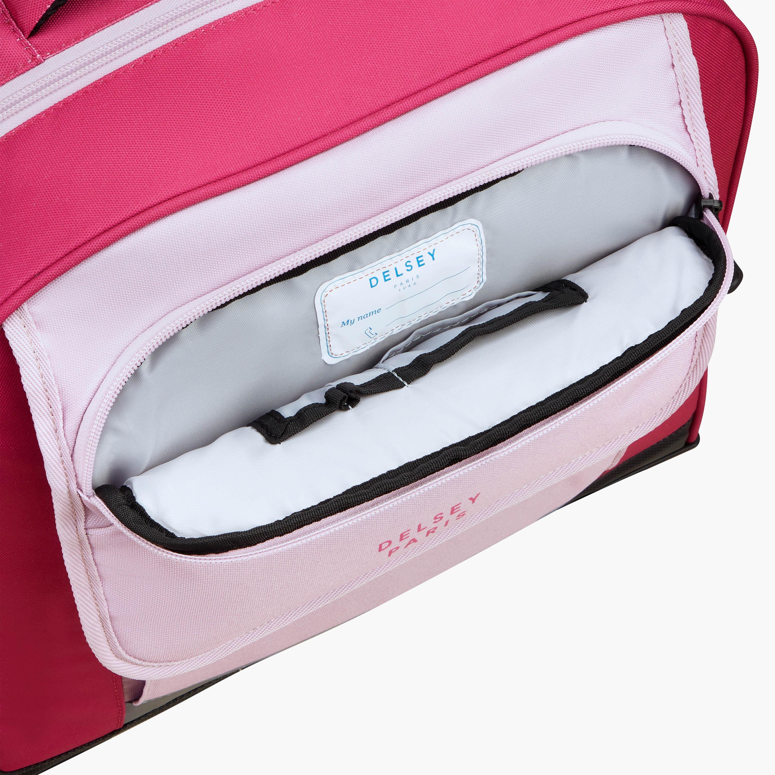 Delsey Paris Academie BTS Collection 4-Wheel Vertical Trolly حقيبة وردي-school-bagsandbackpacks-trolleybags-image-9