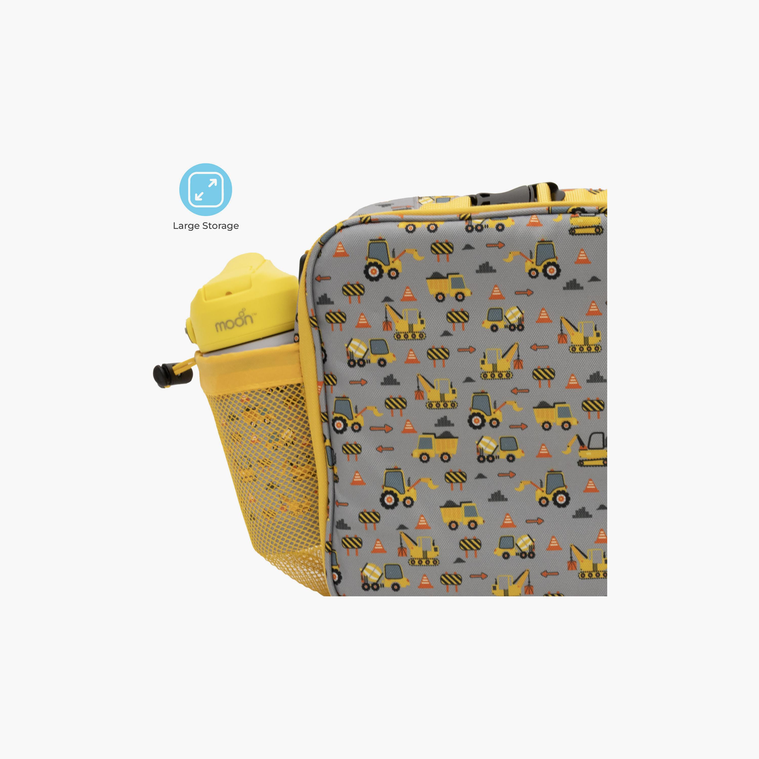 Moon 3-Piece Printed Lunch Box Set - Excavator-school-lunchessentials-sets-image-7