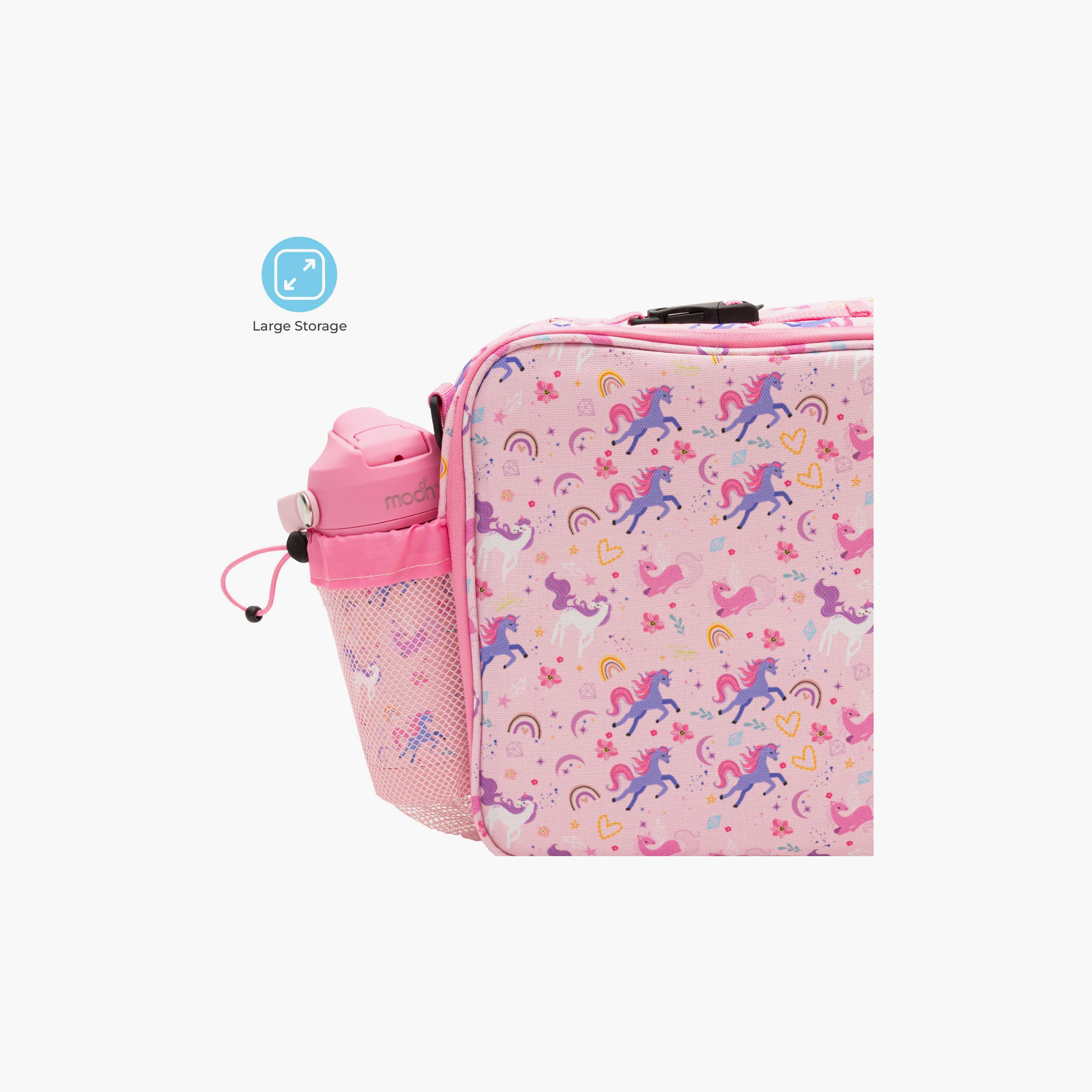 Moon 3-Piece Printed Lunch Box Set - Unicorn-school-lunchessentials-sets-image-5