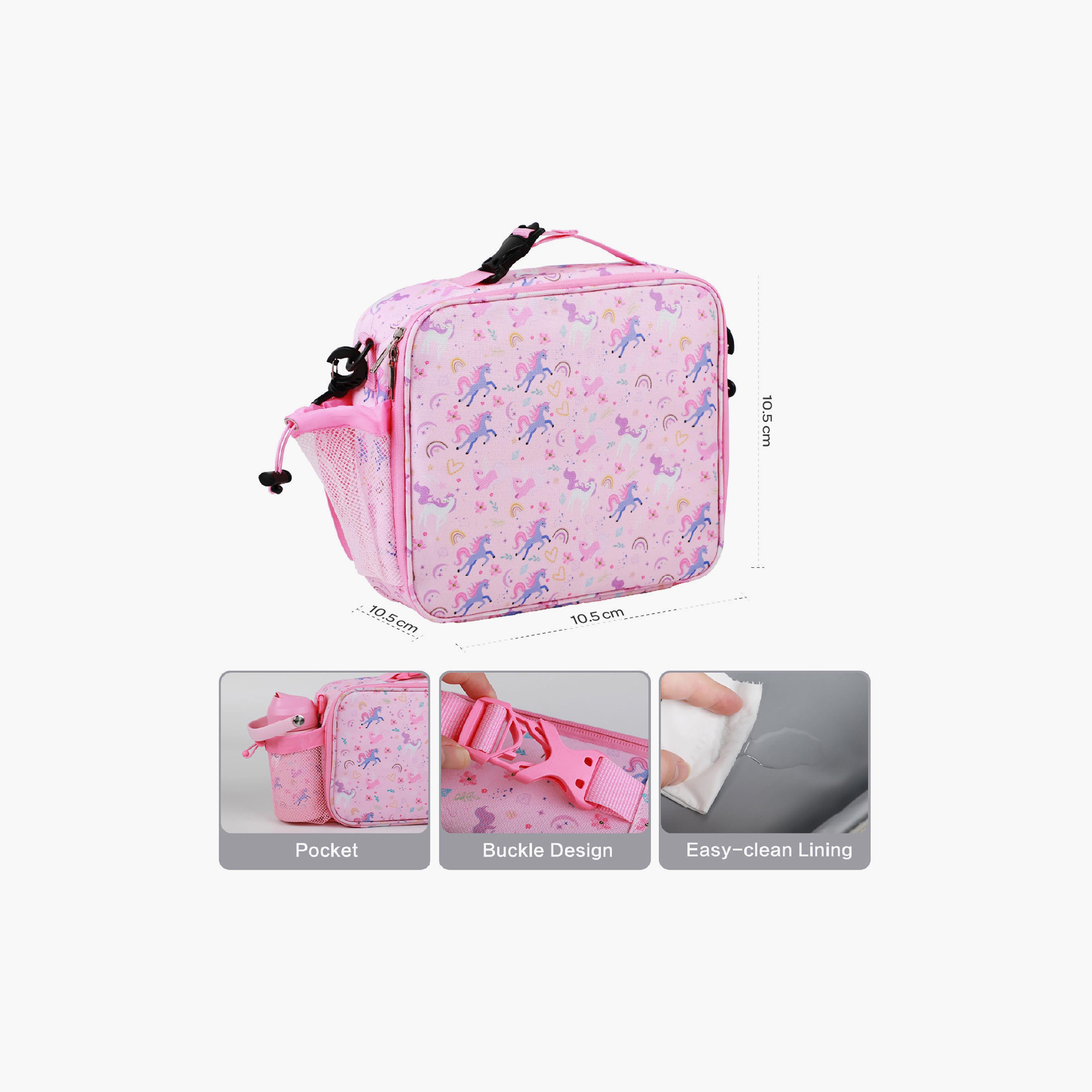 Moon 3-Piece Printed Lunch Box Set - Unicorn-school-lunchessentials-sets-image-7