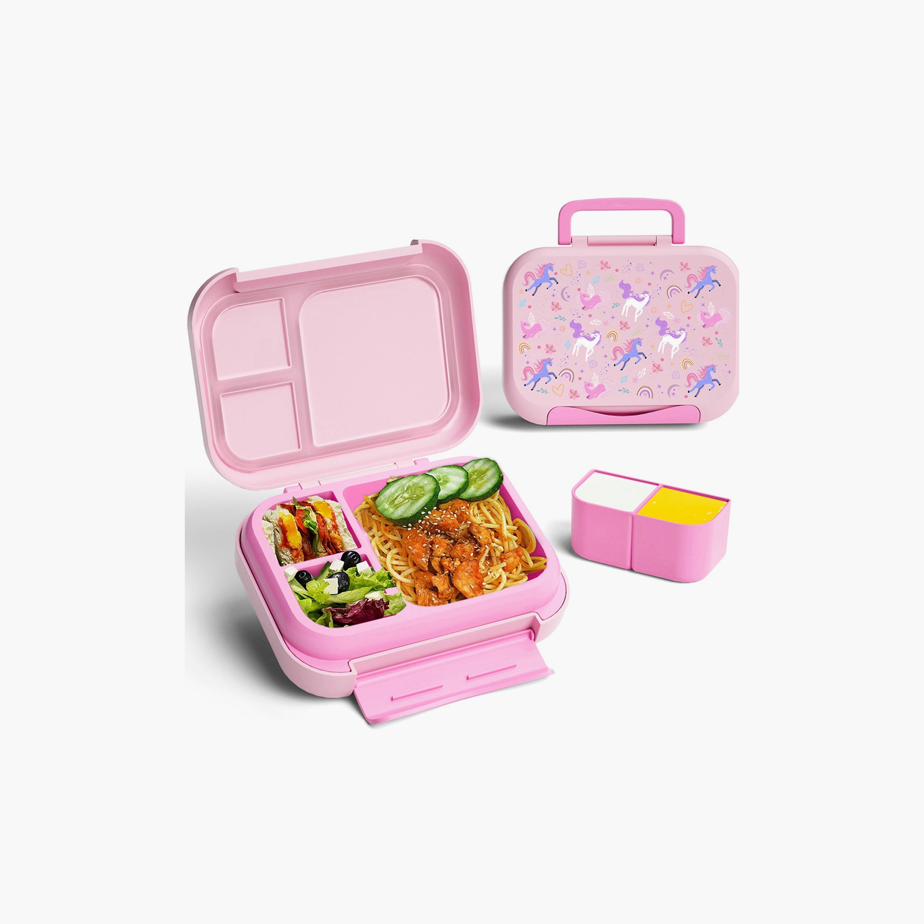 زجاجة مياه معزولة مطبوعة مع صندوق غداء من مون - يونيكورن-school-lunchessentials-sets-image-3