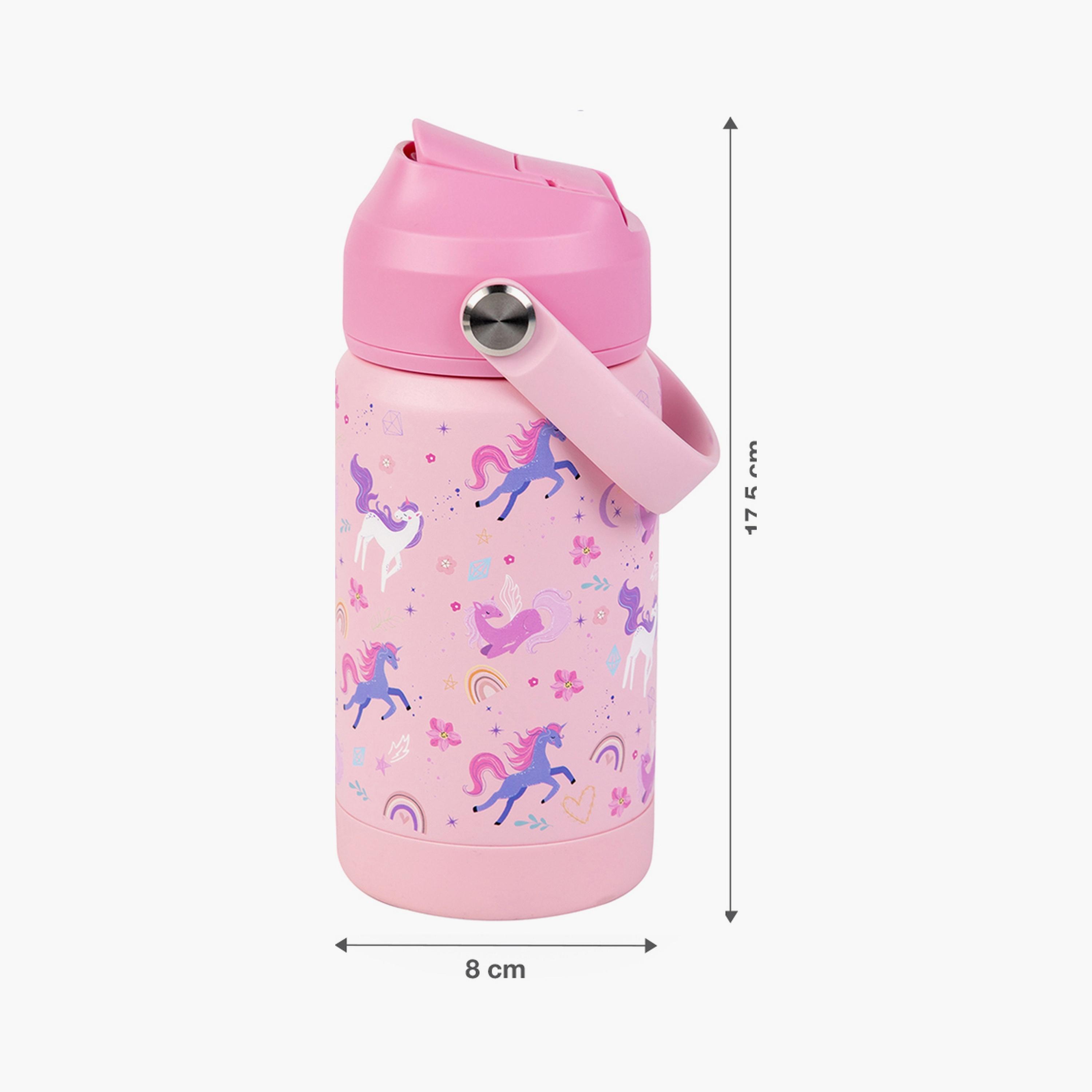 زجاجة مياه معزولة مطبوعة مع صندوق غداء من مون - يونيكورن-school-lunchessentials-sets-image-2